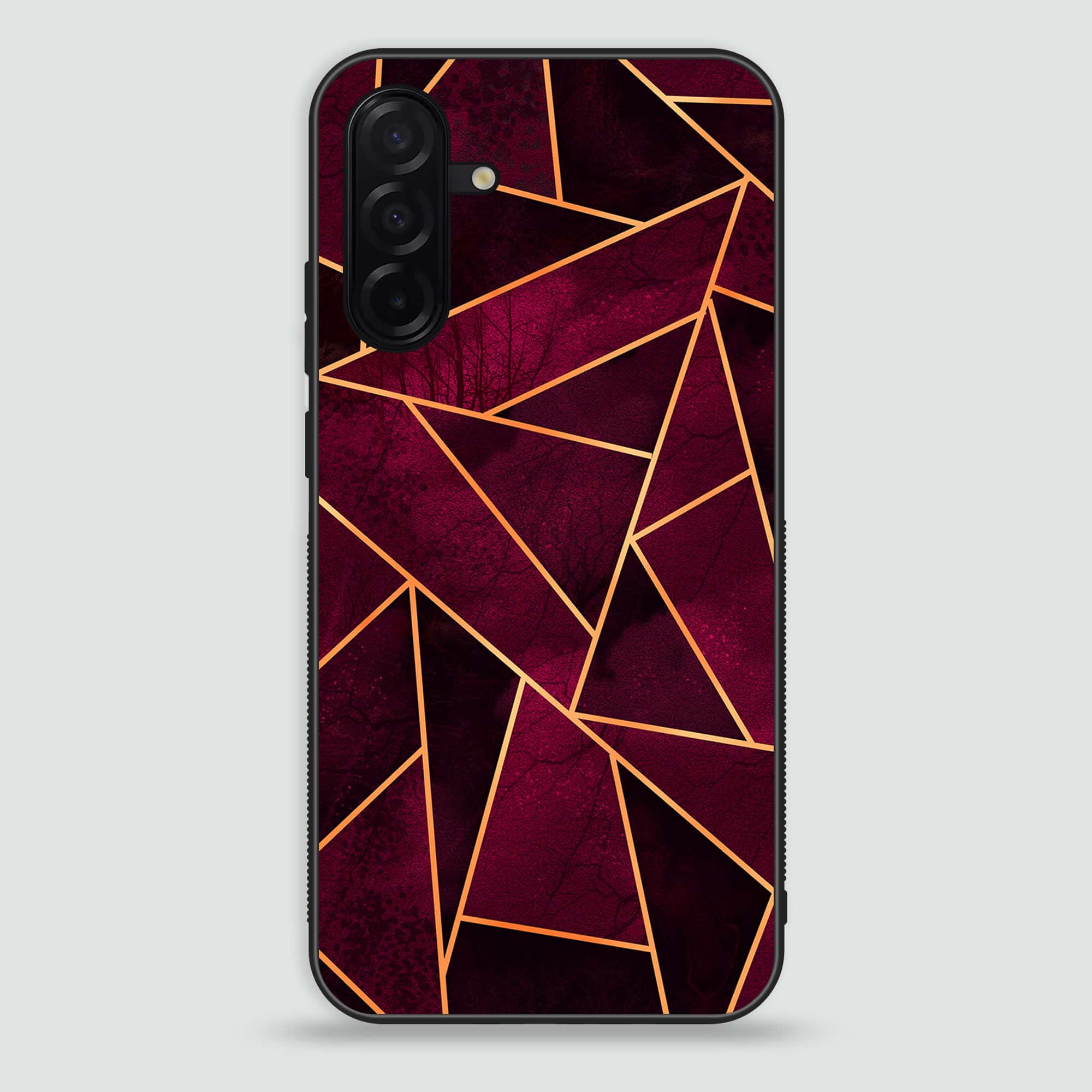 Samsung Galaxy A26 -   Geometric Marble Series - Premium Printed Glass soft Bumper shock Proof Case
