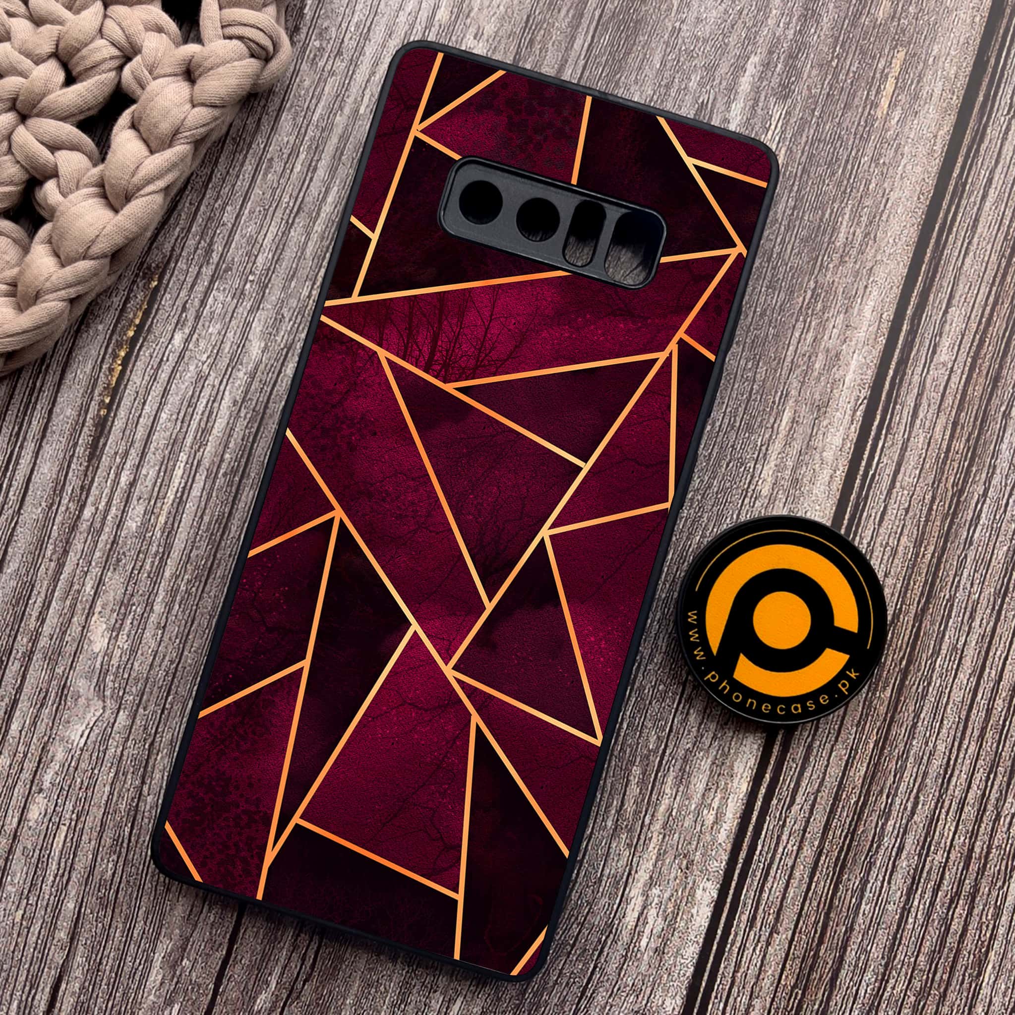 Samsung Galaxy Note 8 -  Geometric Marble Series - Premium Metal Printed soft Bumper shock Proof Case