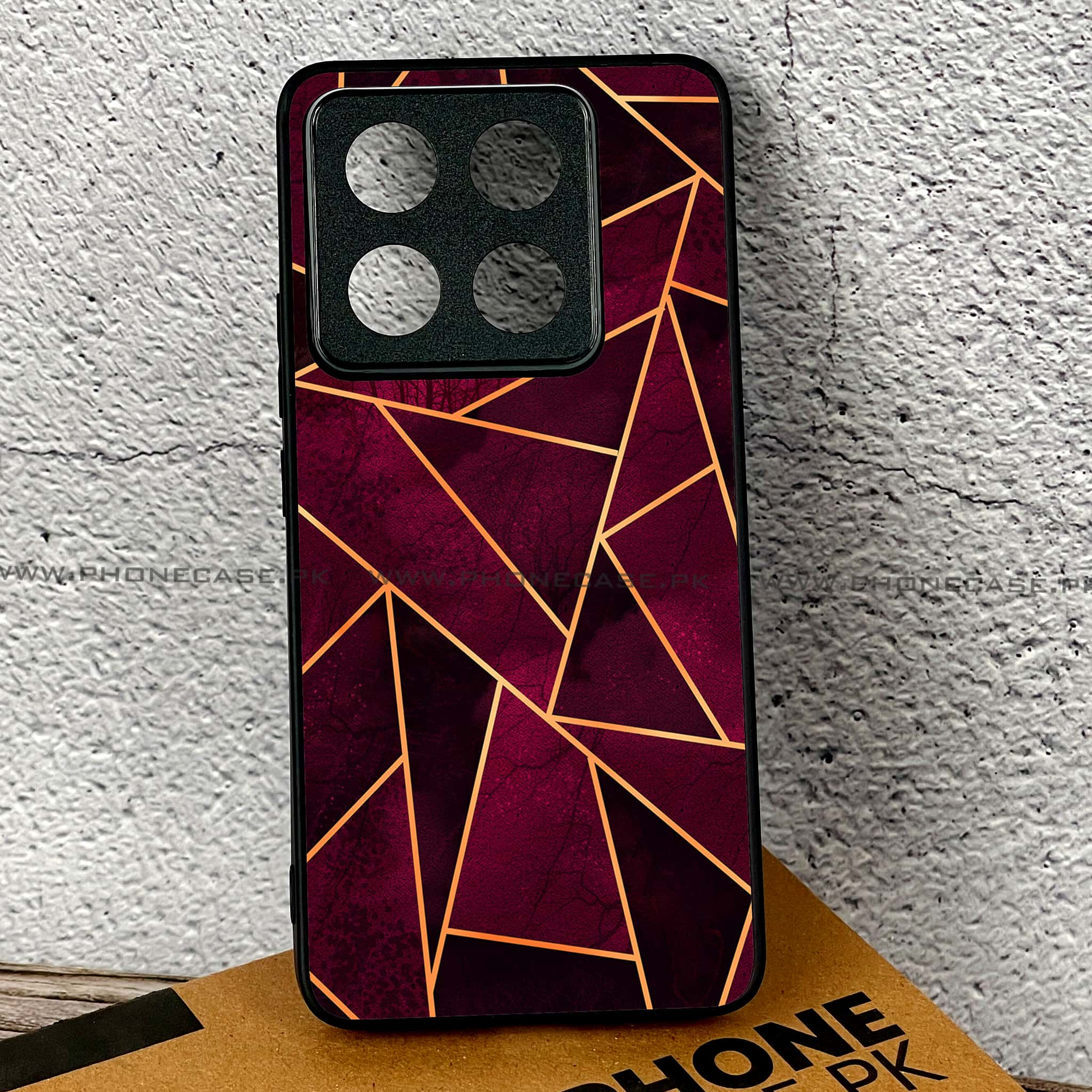 Xiaomi 14T - Geometric Marble Series - Premium Printed Glass soft Bumper shock Proof Case