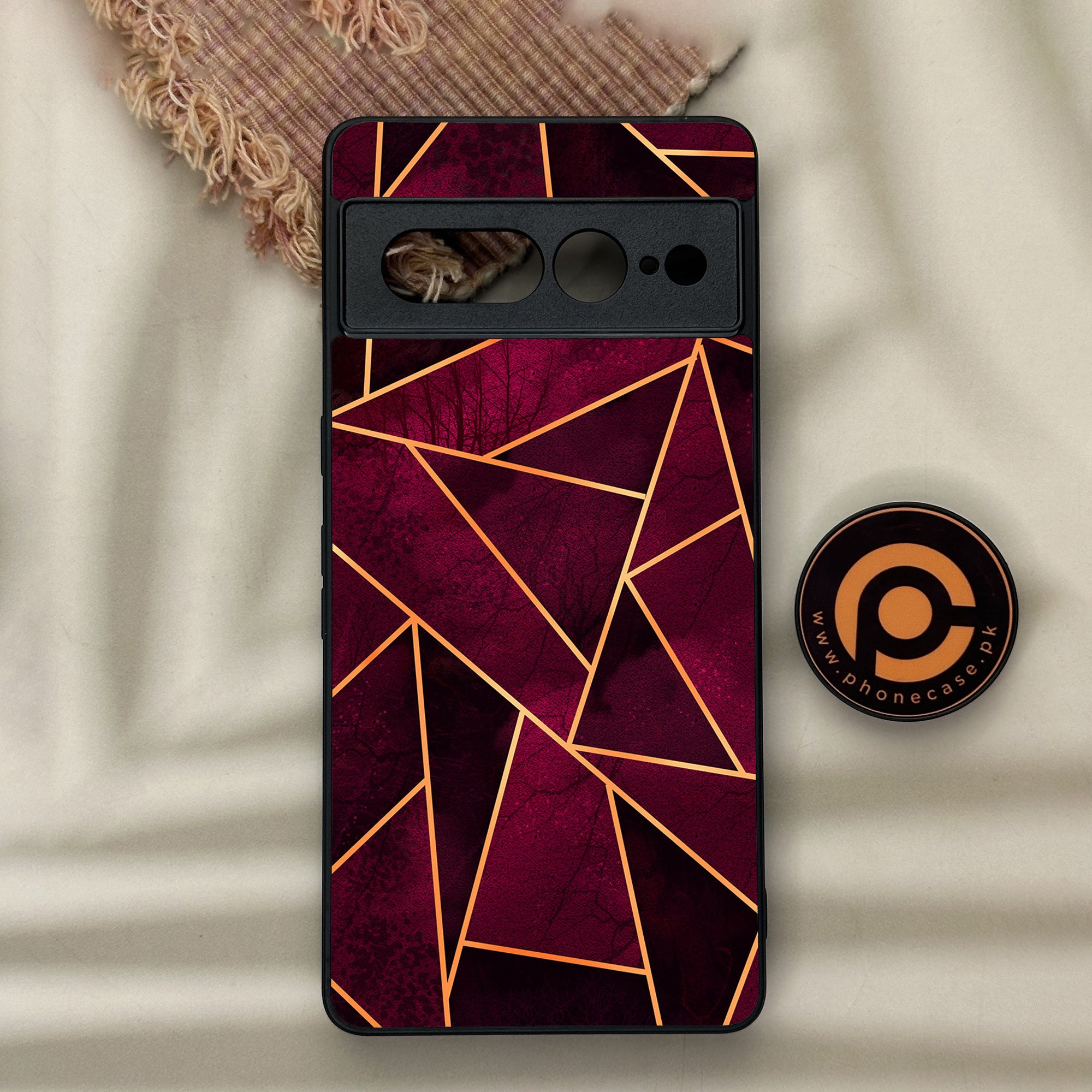 Google Pixel 7 Pro - Geometric Marble Series - Premium Metal Printed soft Bumper Shock Proof Case
