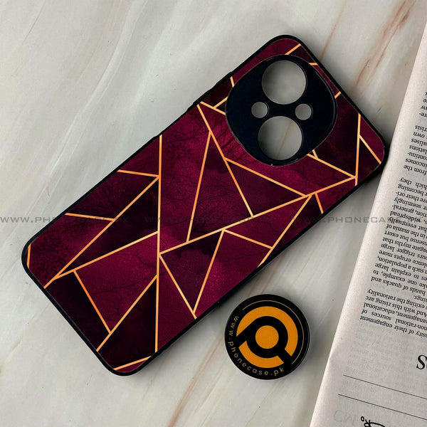 Tecno Spark Go 1 - Geometric Marble  Design 4 - Premium Metal Printed soft Bumper shock Proof Case CS-31729