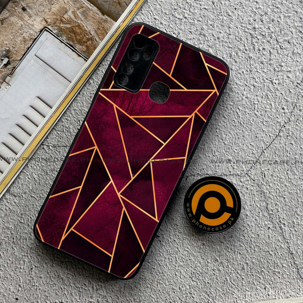 Infinix Note 7 Lite - Geometric Marble Design 4 - Premium Printed Metal soft Bumper shock Proof Case  CS-24408