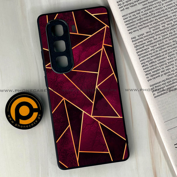 Infinix Hot 50 Pro Plus - Geometric Marble Design 4 - Premium Printed Glass soft Bumper shock Proof Case CS-26504