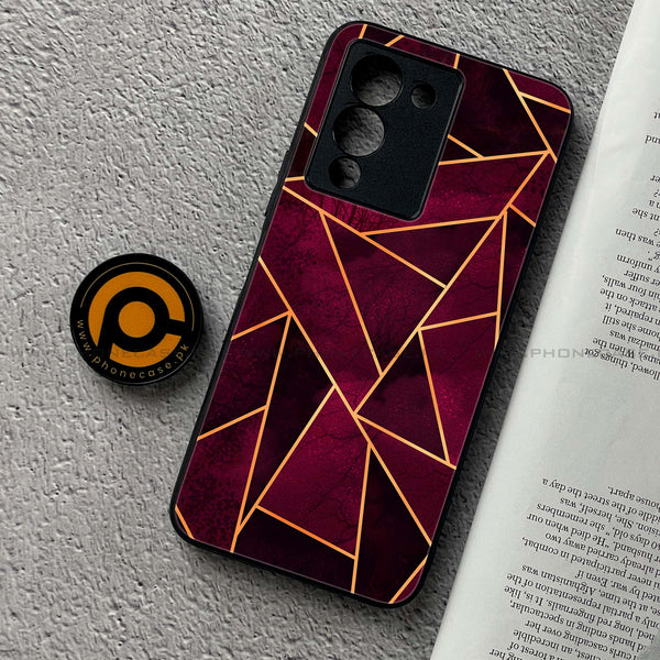 Infinix Note 12 G96 Geometric Marble Design 4 Premium Printed Glass soft Bumper shock Proof Case CS-44003