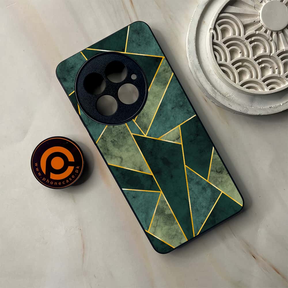 OnePlus 13 - Geometric Marble Series - Premium Metal Printed soft Bumper shock Proof Case
