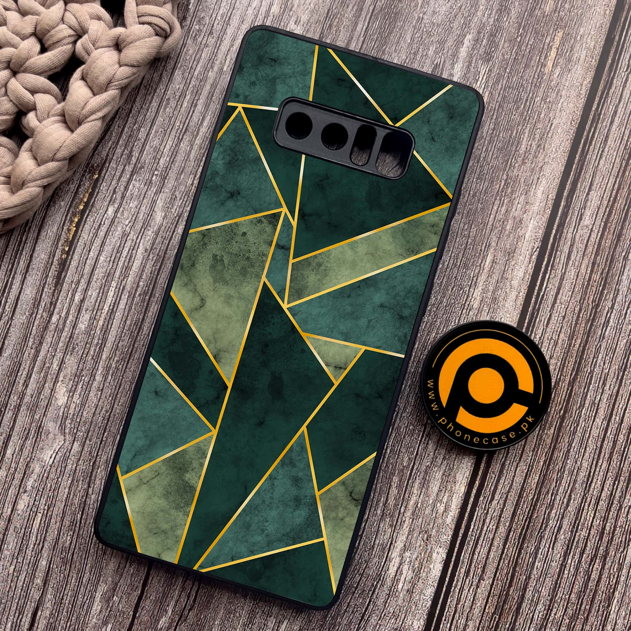 Samsung Galaxy Note 8 -  Geometric Marble Series - Premium Metal Printed soft Bumper shock Proof Case