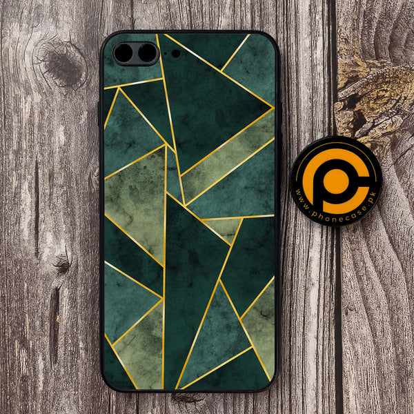 iPhone 7 Plus / 8 Plus - Geometric Marble Design 5 - Premium Metal Printed soft Bumper shock Proof Case CS-20659