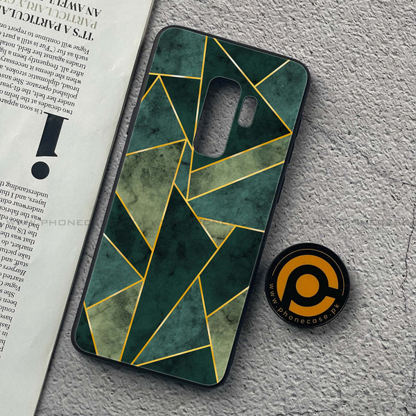Samsung Galaxy S9 Plus - Geometric Marble Design 5- Premium Metal Printed soft Bumper shock Proof Case CS-31210