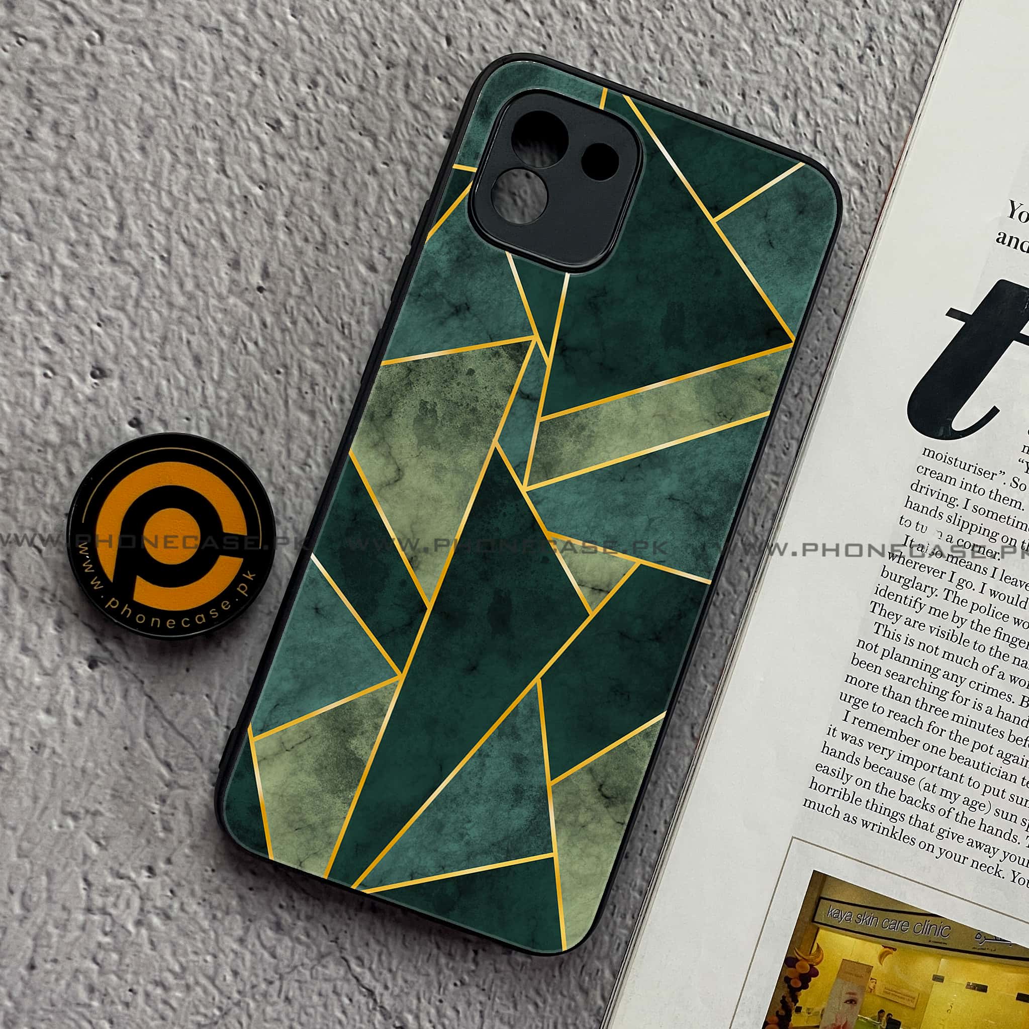 Samsung Galaxy A03 - Geometric Marble Series - Premium Printed Glass soft Bumper shock Proof Case