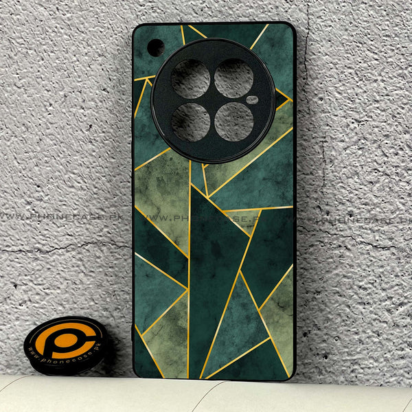 Infinix Zero 40 - Geometric Marble Design 5- Premium Metal  Printed soft Bumper shock Proof Case CS-27189 CS-28161