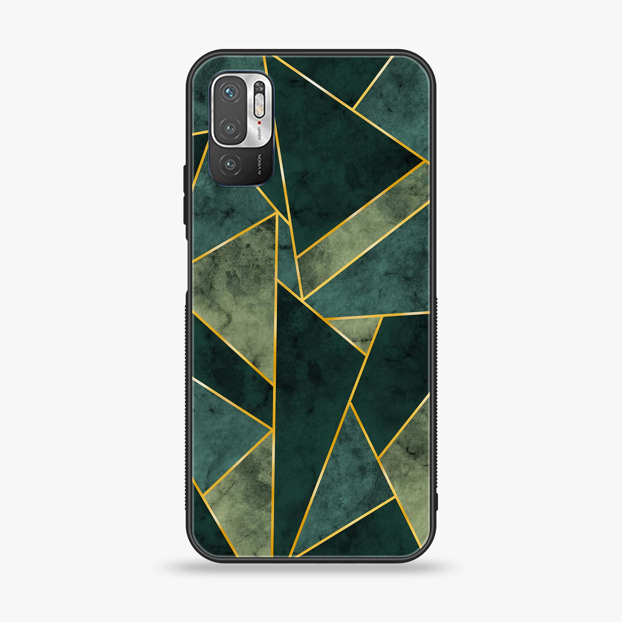 Xiaomi Redmi Note 10 5G - Geometric Marble Series - Premium Printed Glass soft Bumper shock Proof Case