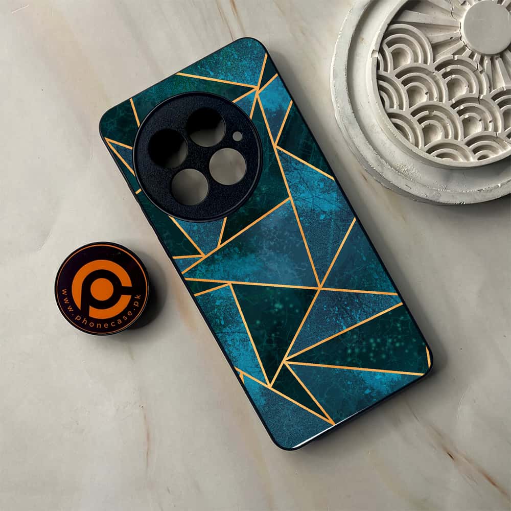 OnePlus 13 - Geometric Marble Series - Premium Metal Printed soft Bumper shock Proof Case