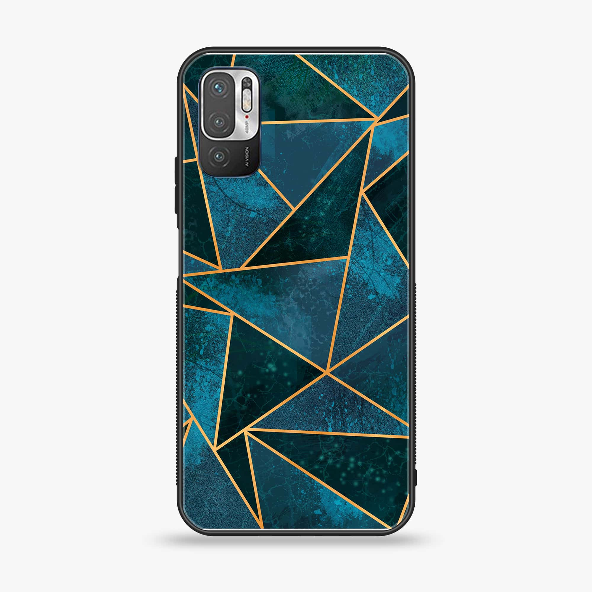 Xiaomi Redmi Note 10 5G - Geometric Marble Series - Premium Printed Glass soft Bumper shock Proof Case