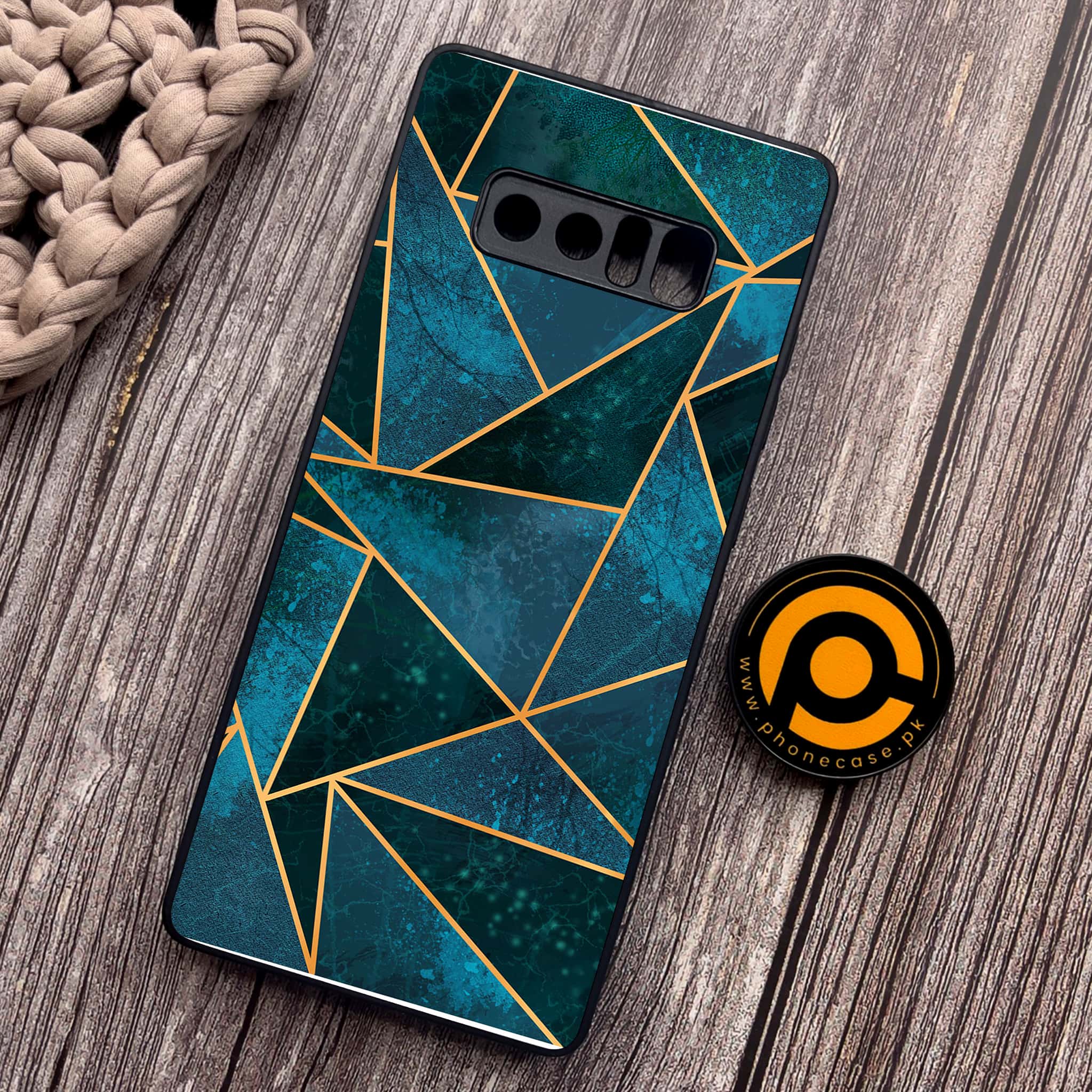 Samsung Galaxy Note 8 -  Geometric Marble Series - Premium Metal Printed soft Bumper shock Proof Case