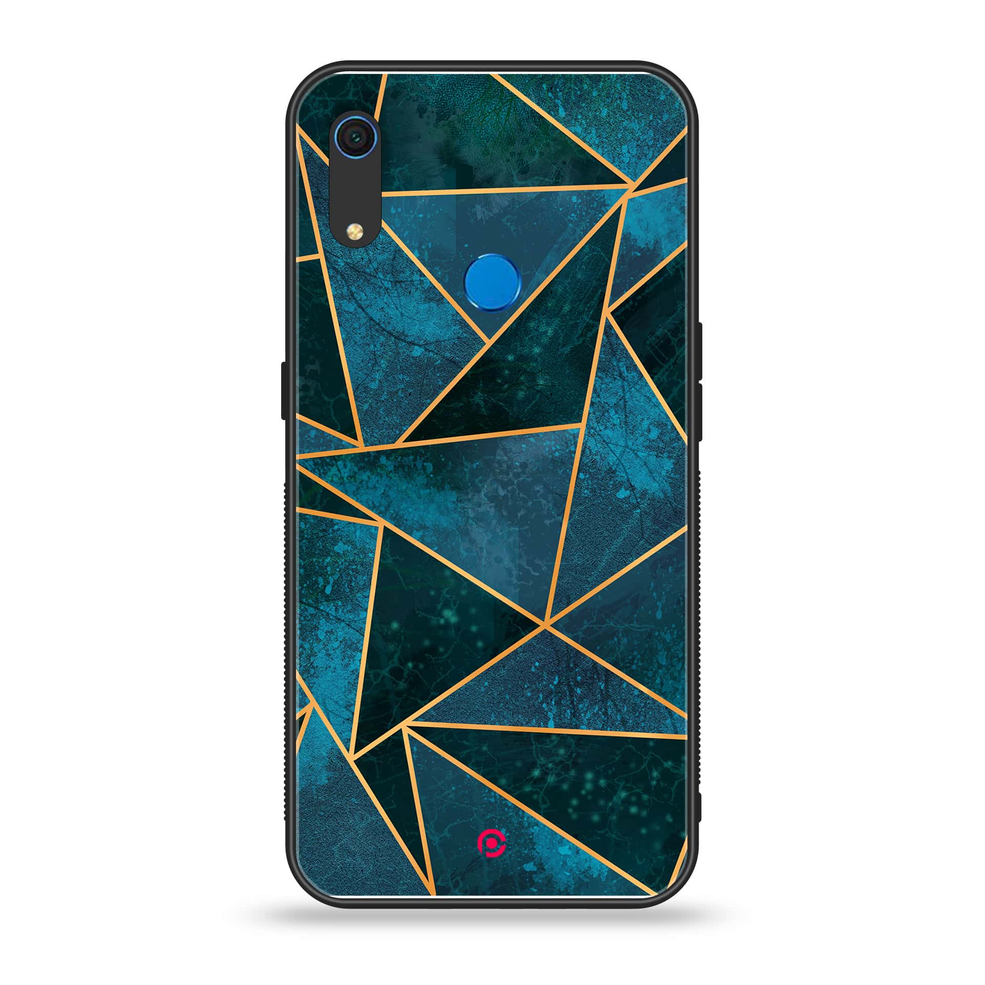 Huawei Y6s - Geometric Marble Series - Premium Printed Metal soft Bumper shock Proof Case