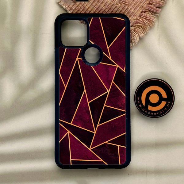 Google Pixel 4a 5G - Geometric Design 7 - Premium Metal Printed Soft Bumper Shock Proof Case