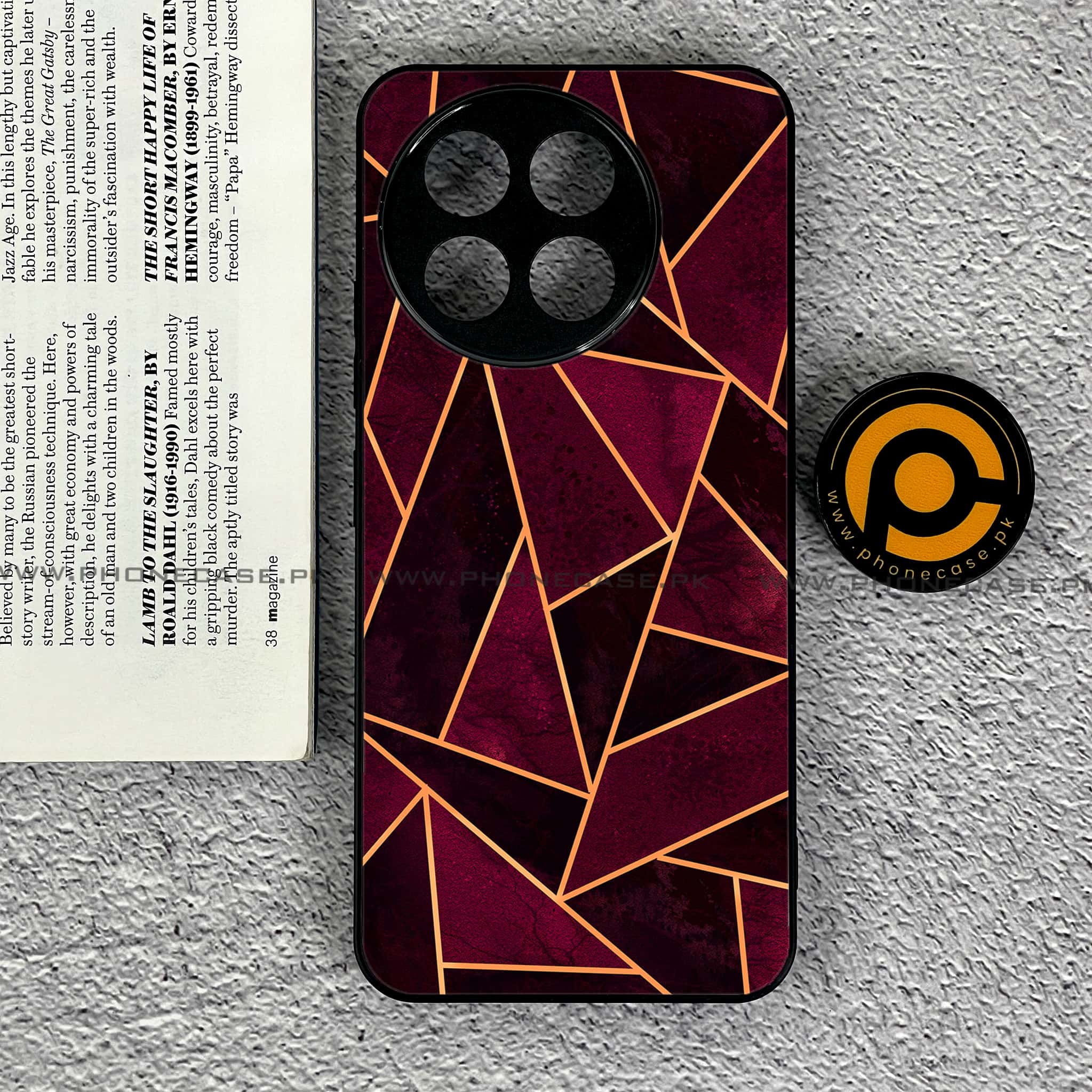 OnePlus Ace 5 - Geometric Marble Series - Premium Metal Printed soft Bumper shock Proof Case