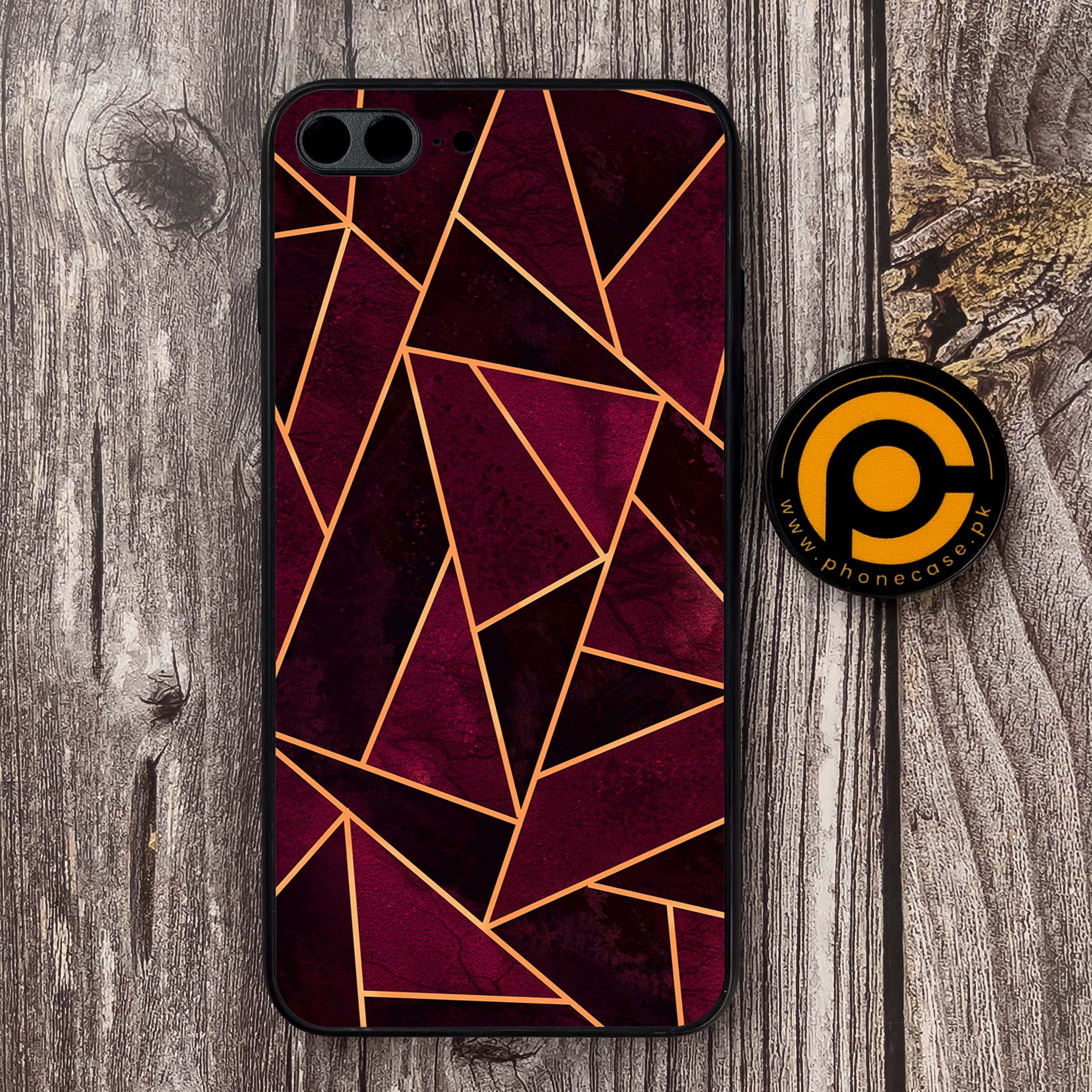 iPhone 7 Plus - Geometric Marble Series - Premium Metal Printed soft Bumper shock Proof Case