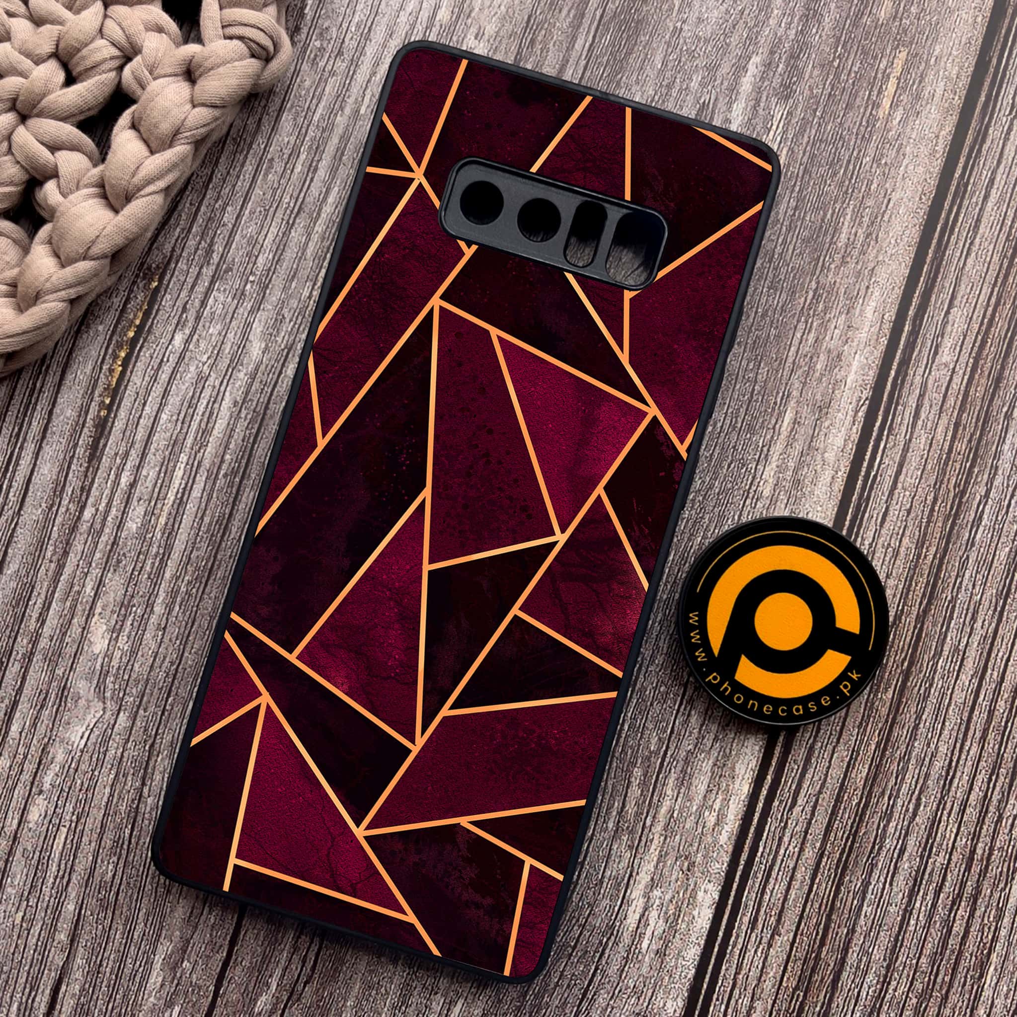 Samsung Galaxy Note 8 -  Geometric Marble Series - Premium Metal Printed soft Bumper shock Proof Case