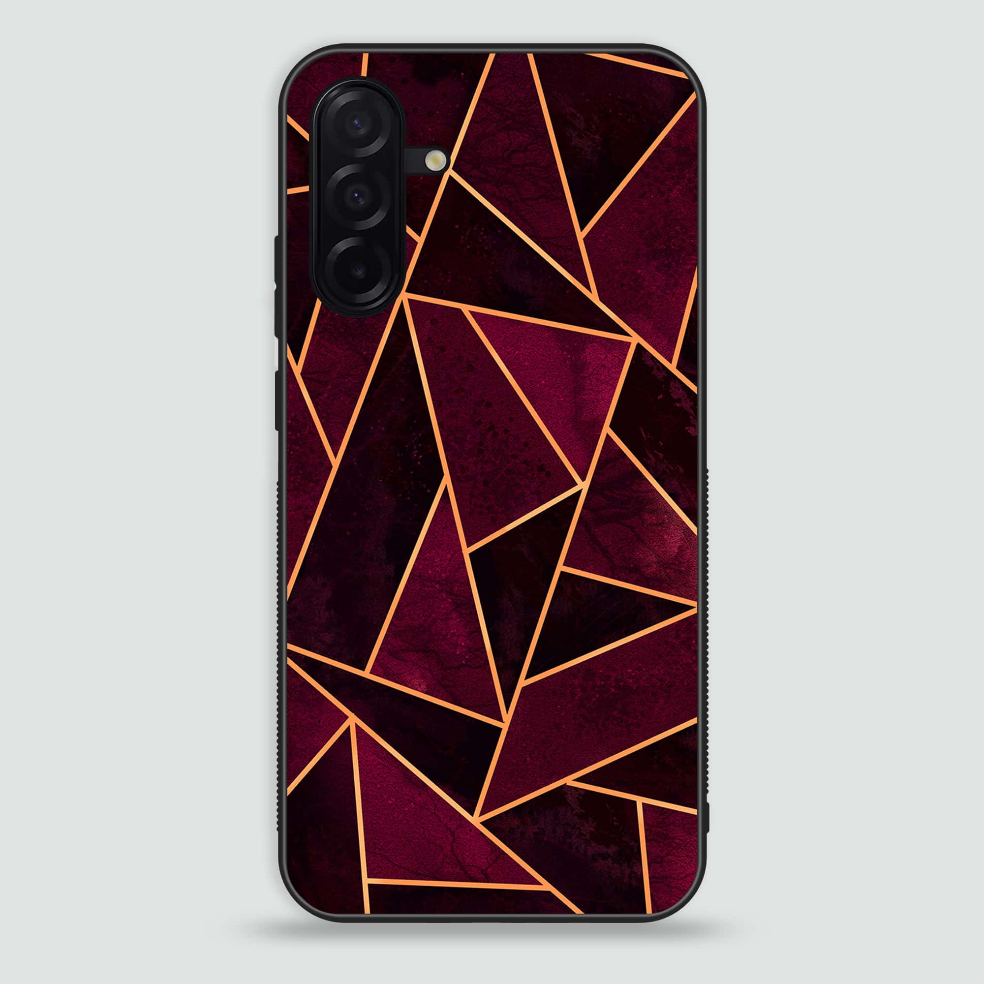 Samsung Galaxy A26 -   Geometric Marble Series - Premium Printed Glass soft Bumper shock Proof Case