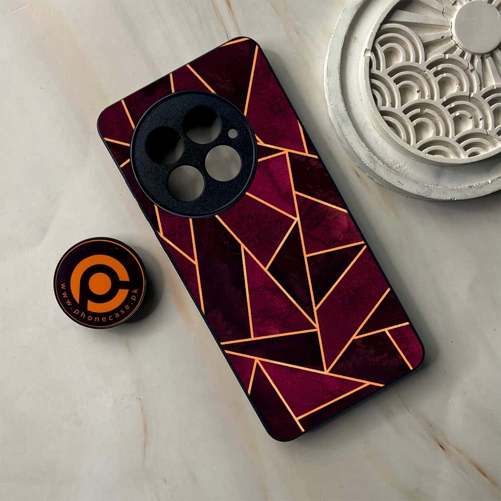 OnePlus 13 - Geometric Marble Series - Premium Metal Printed soft Bumper shock Proof Case