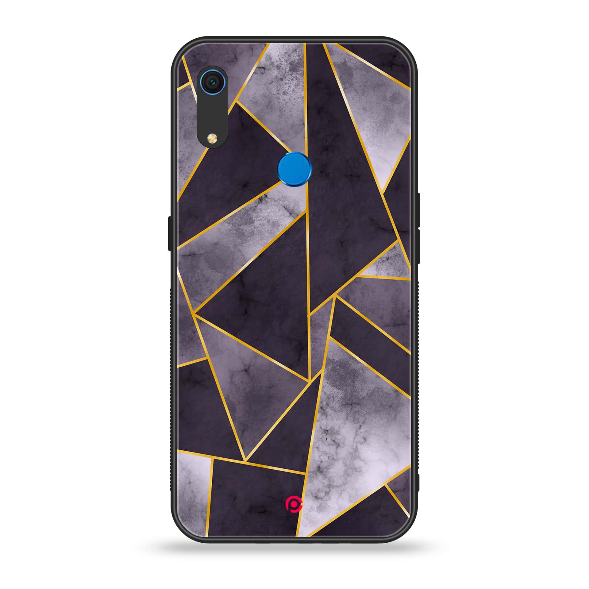 Huawei Y6s - Geometric Marble Series - Premium Printed Metal soft Bumper shock Proof Case