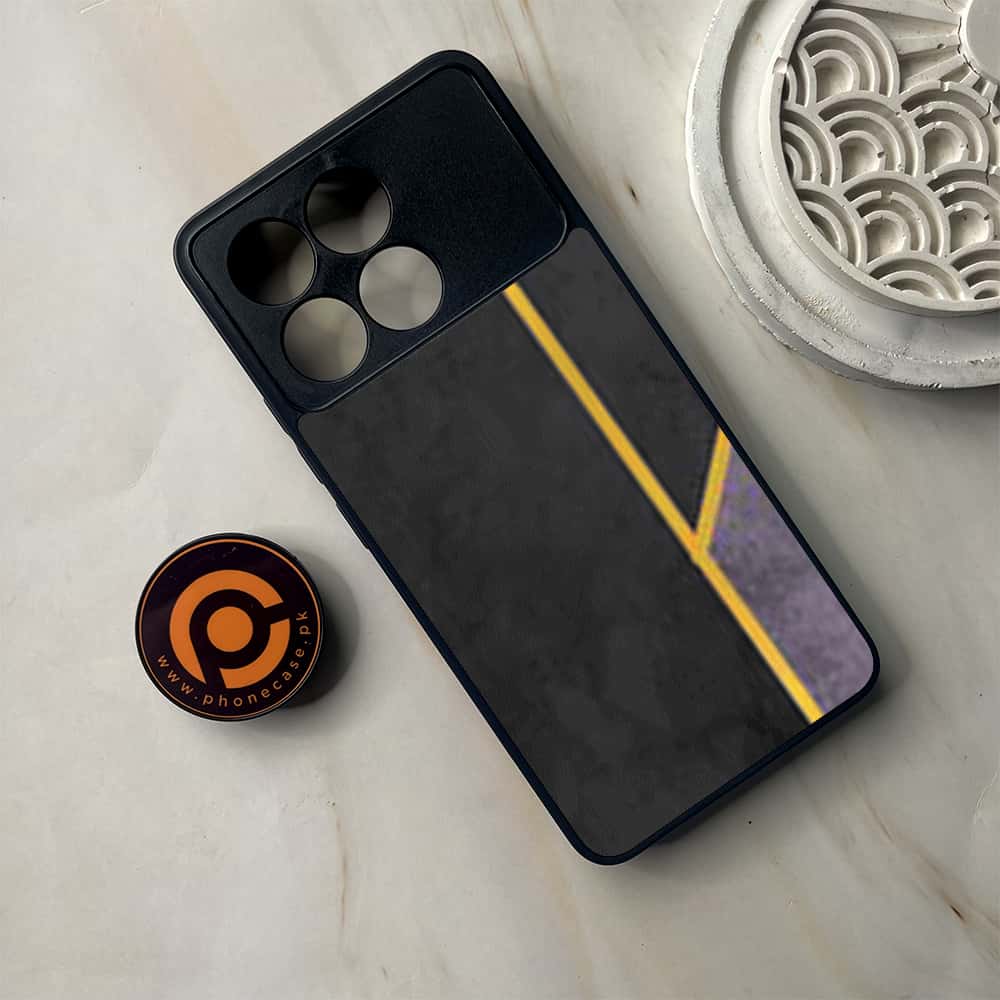 Xiaomi Poco F6 Pro - Geometric Marble Series - Premium Metal Printed soft Bumper shock Proof Case