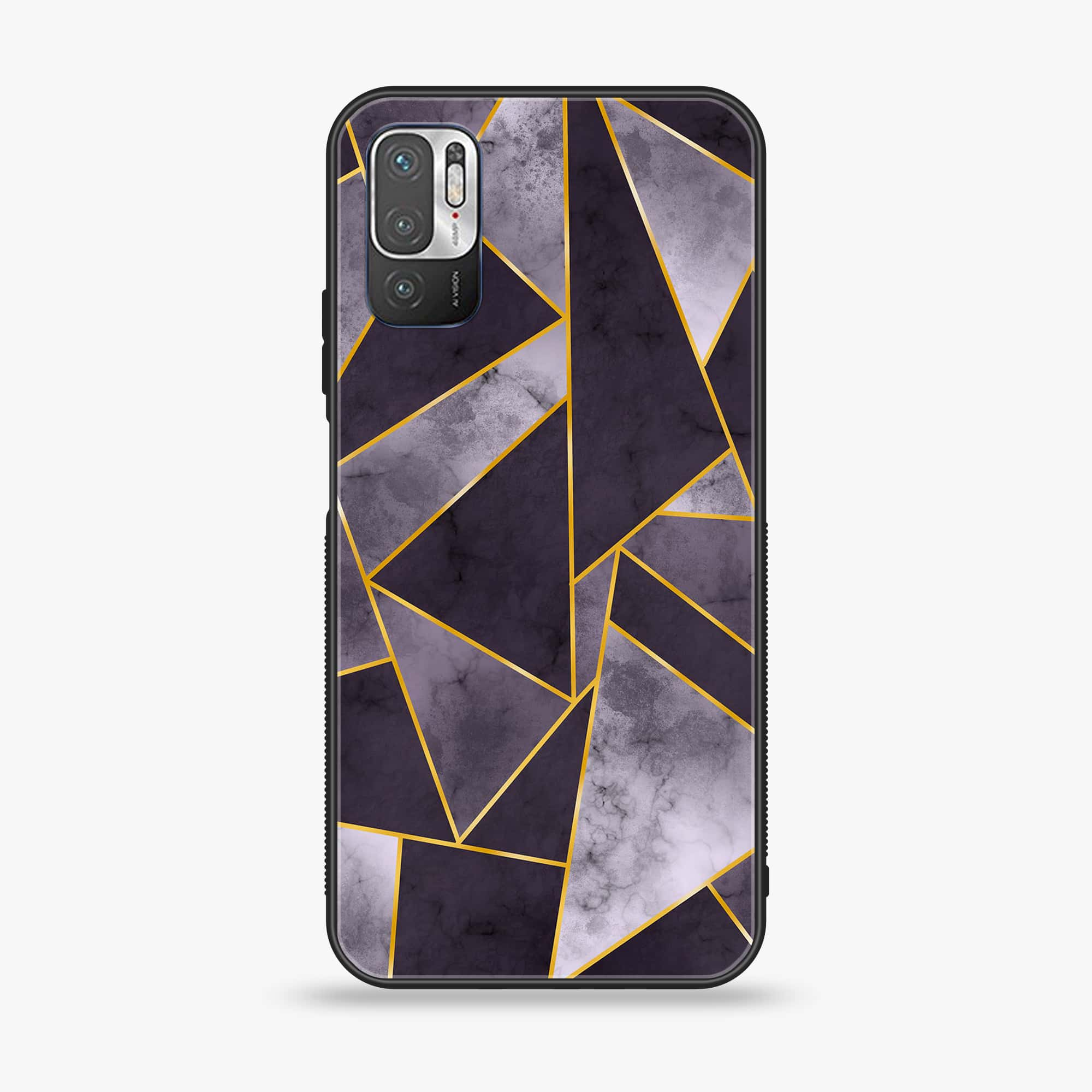 Xiaomi Redmi Note 10 5G - Geometric Marble Series - Premium Printed Glass soft Bumper shock Proof Case