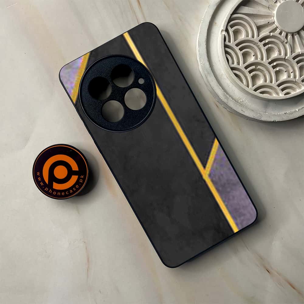 OnePlus 13 - Geometric Marble Series - Premium Metal Printed soft Bumper shock Proof Case