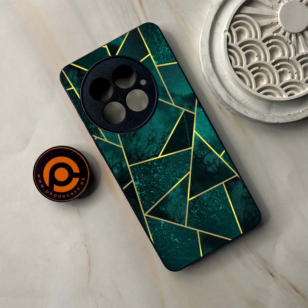 OnePlus 13 - Geometric Marble Series - Premium Metal Printed soft Bumper shock Proof Case