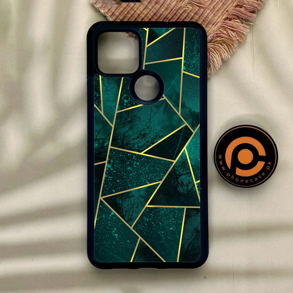 Google Pixel 4a 5G - Geometric Design 9 - Premium Metal Printed Soft Bumper Shock Proof Case