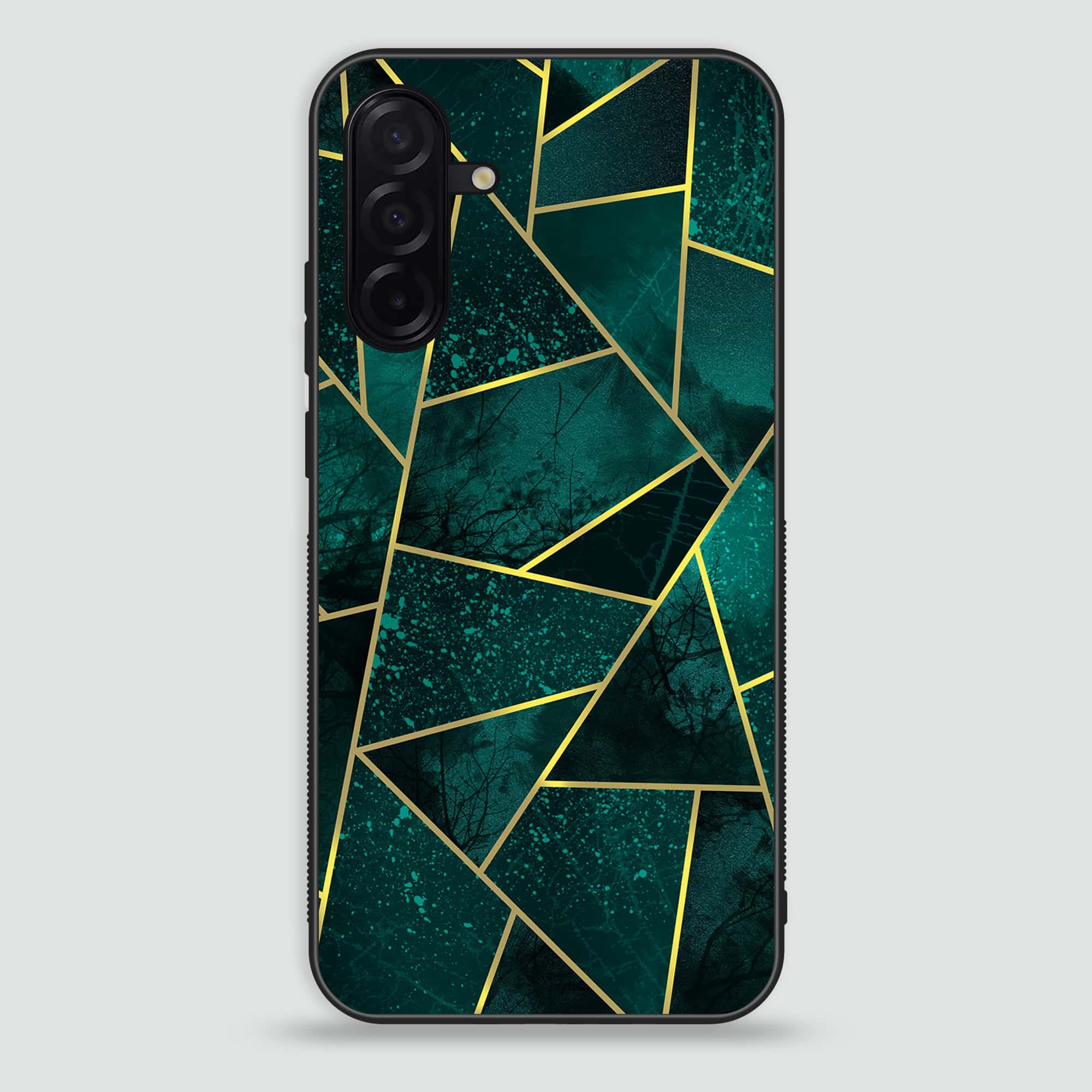 Samsung Galaxy A26 -   Geometric Marble Series - Premium Printed Glass soft Bumper shock Proof Case