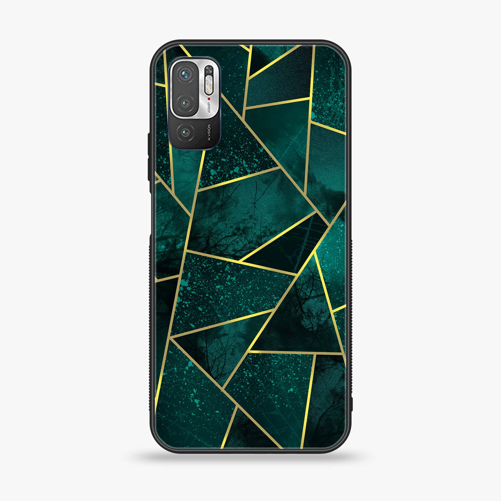 Xiaomi Redmi Note 10 5G - Geometric Marble Series - Premium Printed Glass soft Bumper shock Proof Case