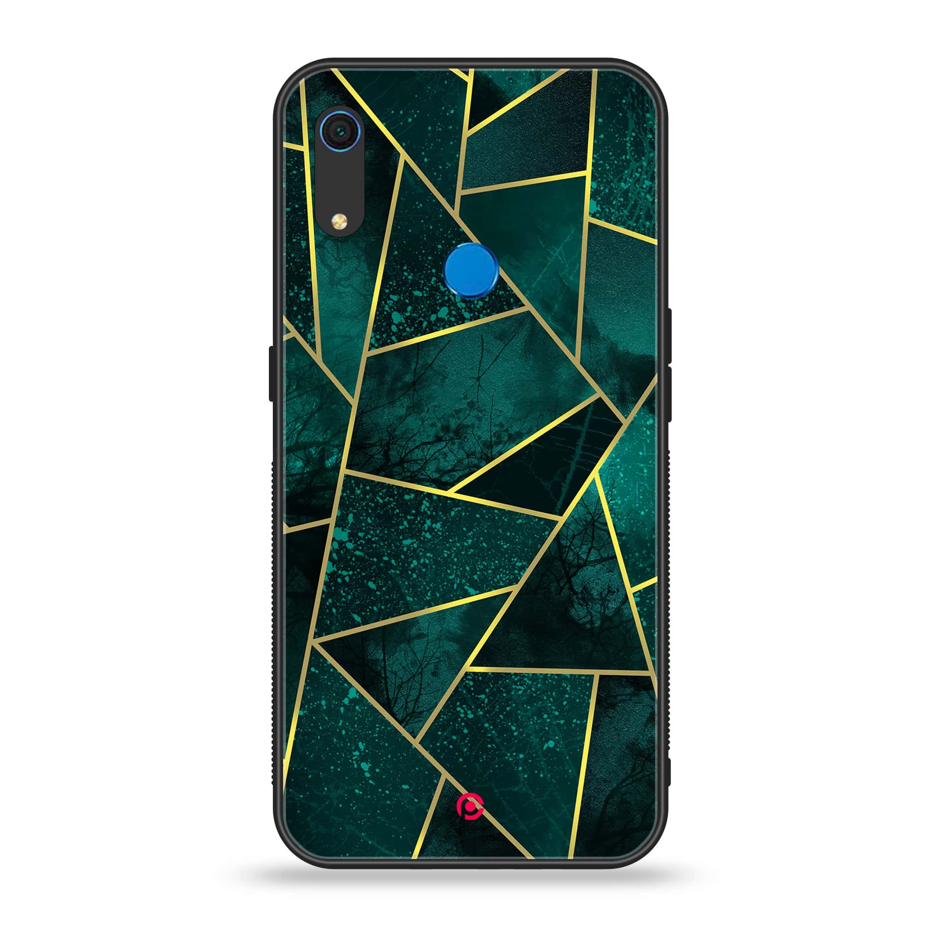 Huawei Y6s - Geometric Marble Series - Premium Printed Metal soft Bumper shock Proof Case