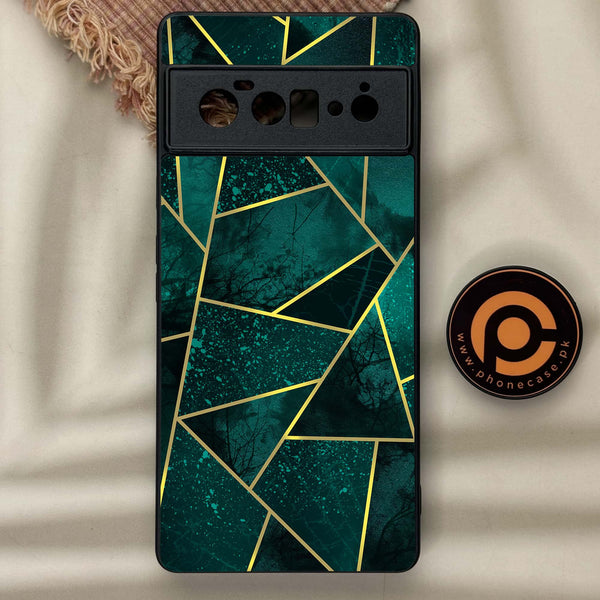 Google Pixel 6 Pro - Geometric Marble  Design 9  - Premium Metal Printed soft Bumper Shock Proof Case