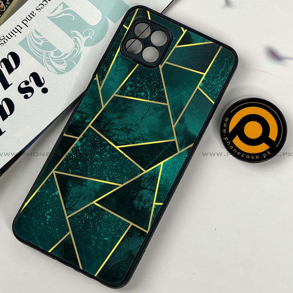 Samsung Galaxy A22 5G - Geometric Marble Design 9 - Premium Metal  Printed soft Bumper shock Proof Case CS-27672