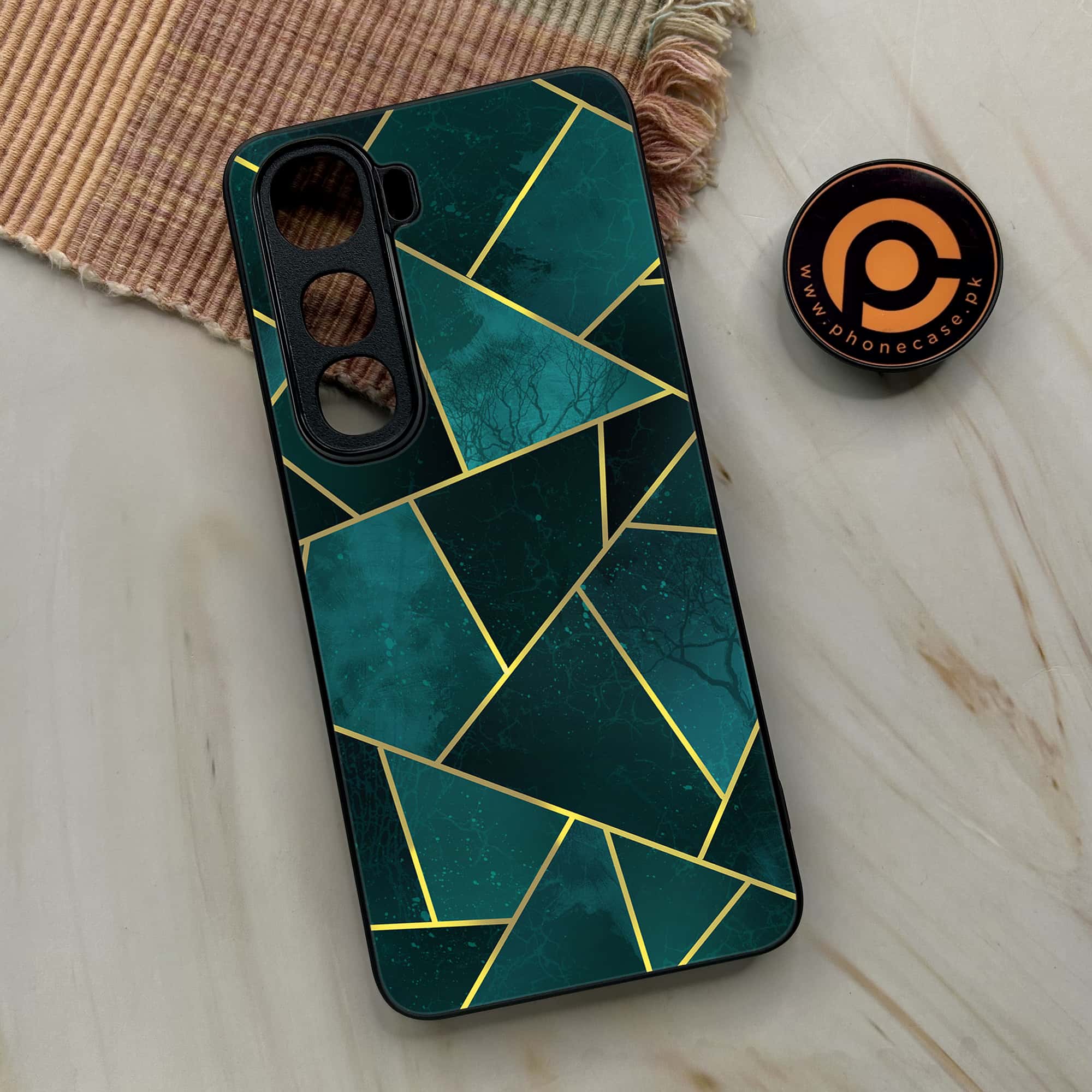 Geometric Marble Premium Metal Phone Case All Models