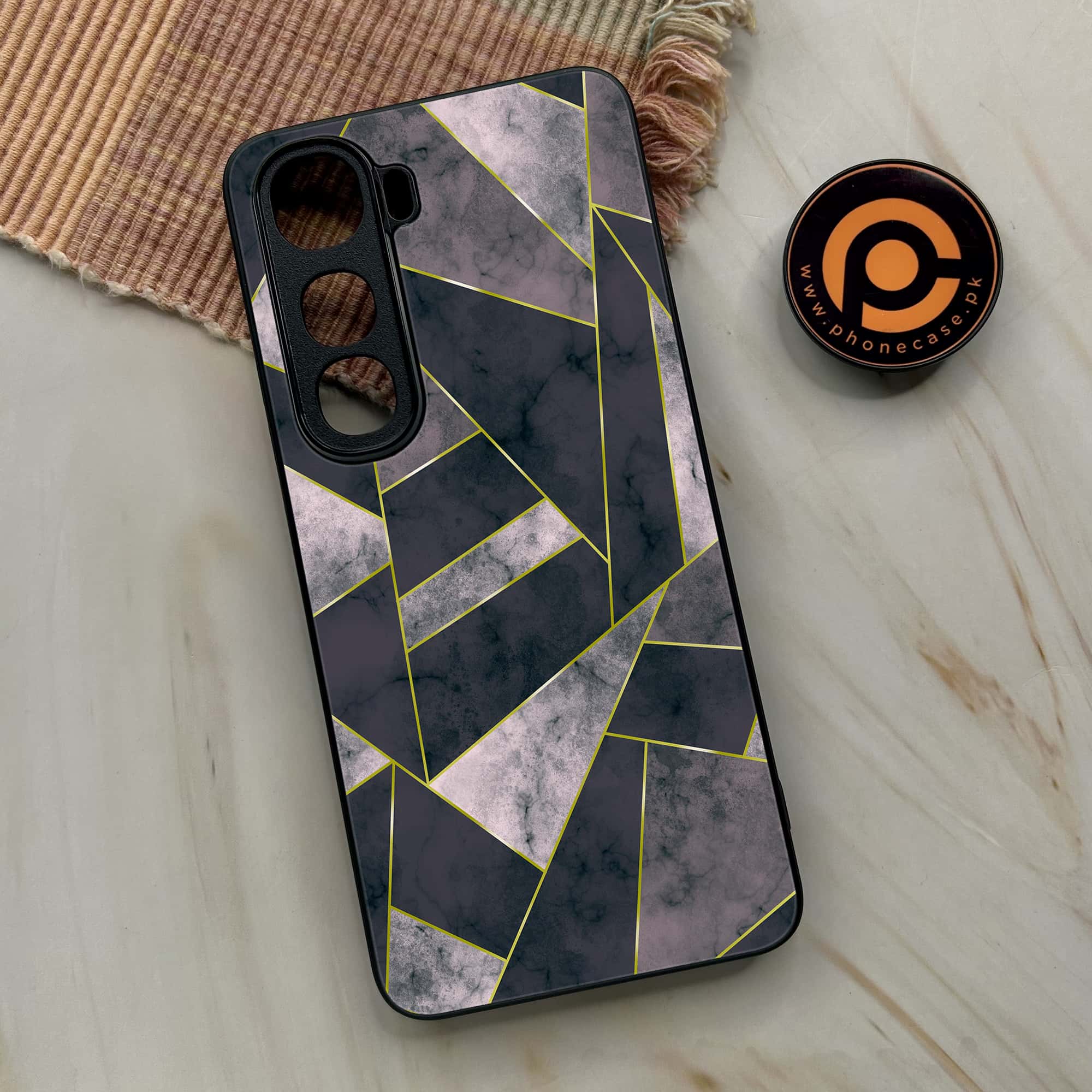 Geometric Marble Premium Metal Phone Case All Models