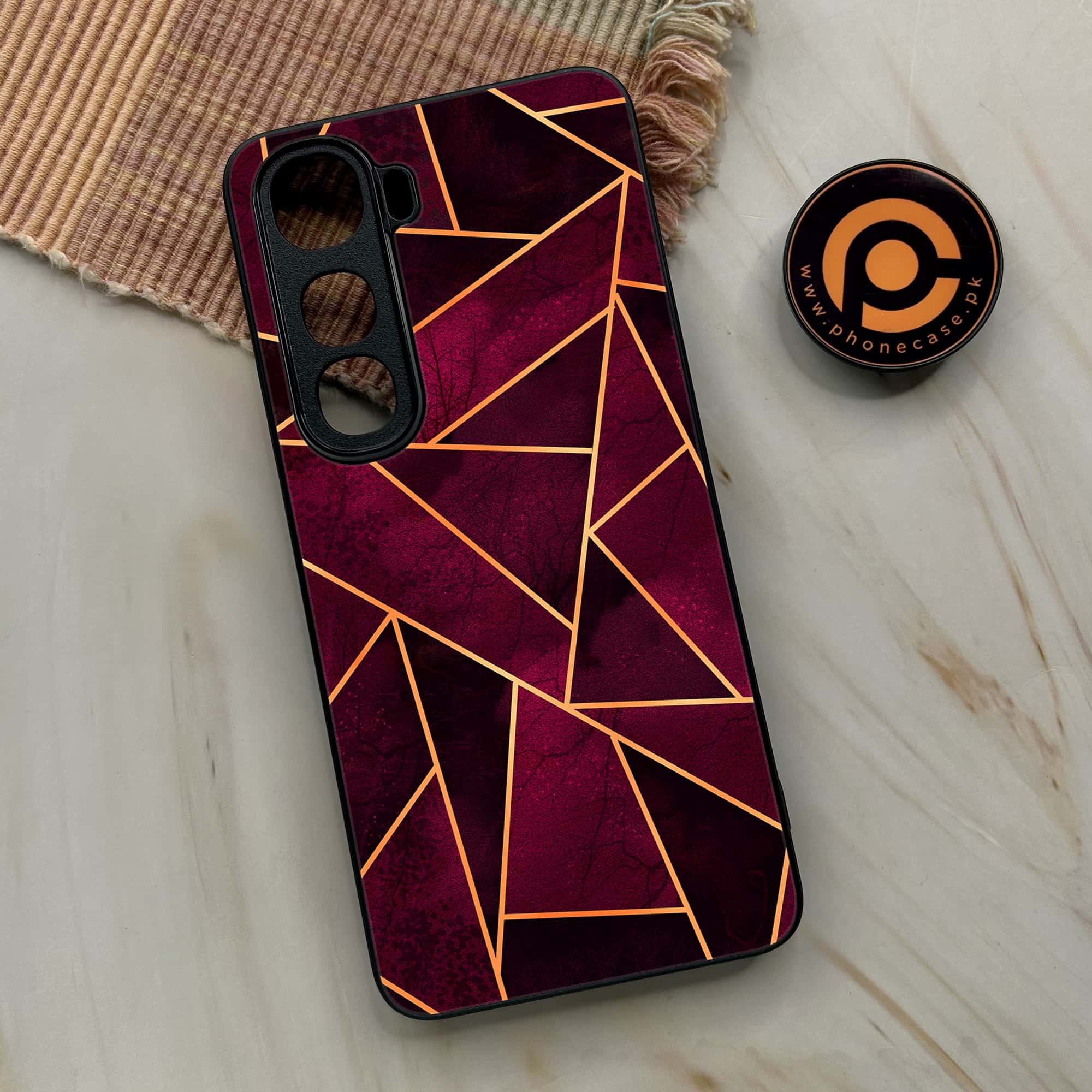 Geometric Marble Premium Metal Phone Case All Models