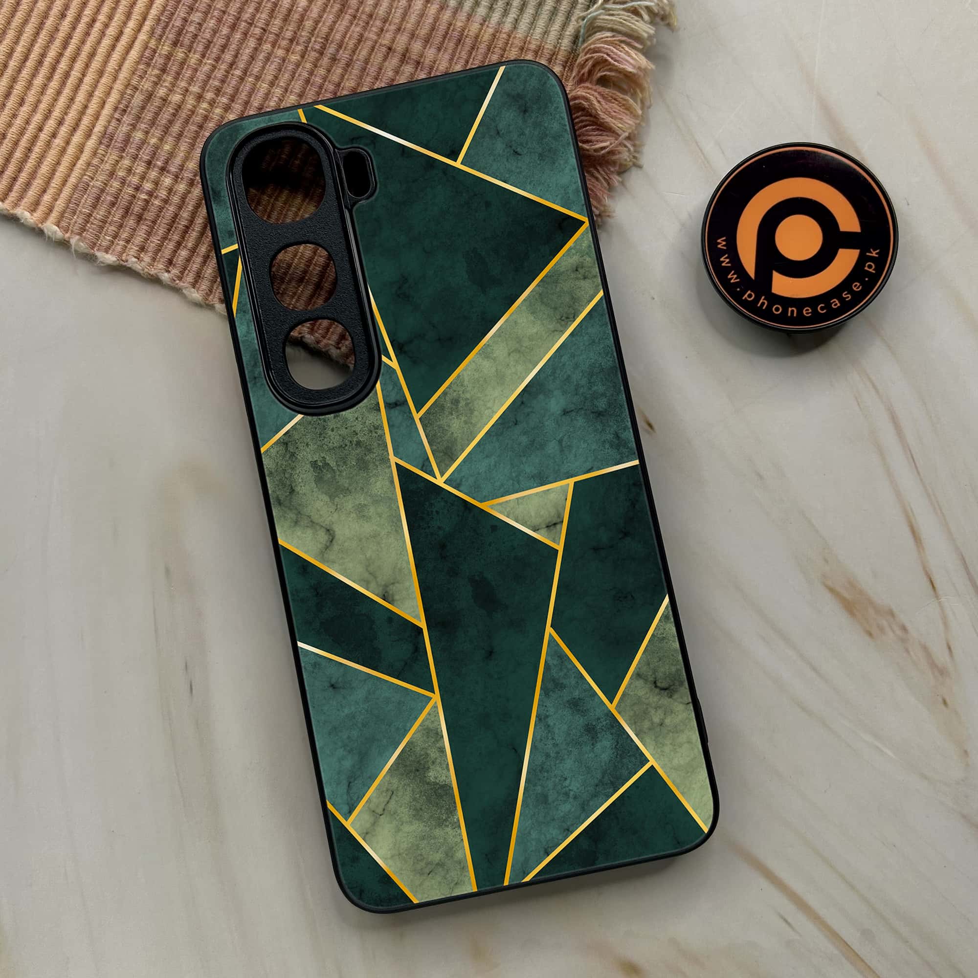 Geometric Marble Premium Metal Phone Case All Models