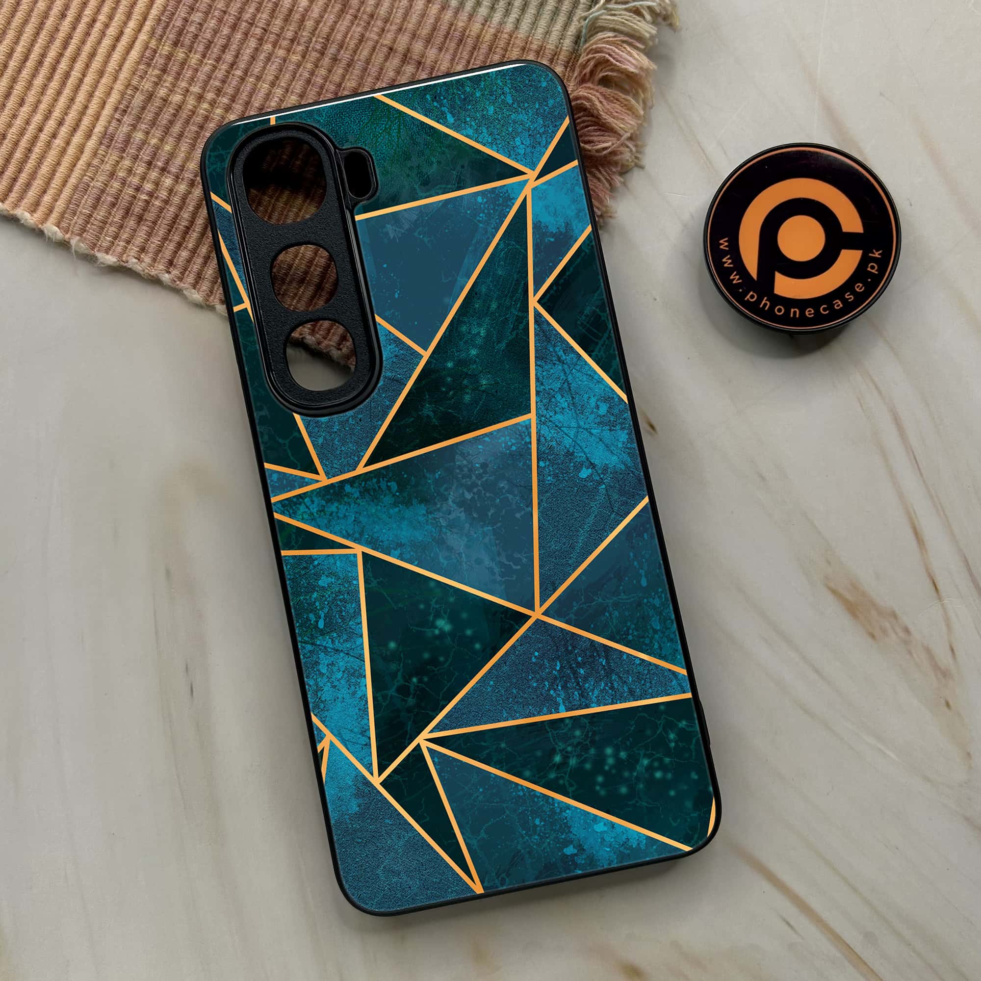 Geometric Marble Premium Metal Phone Case All Models