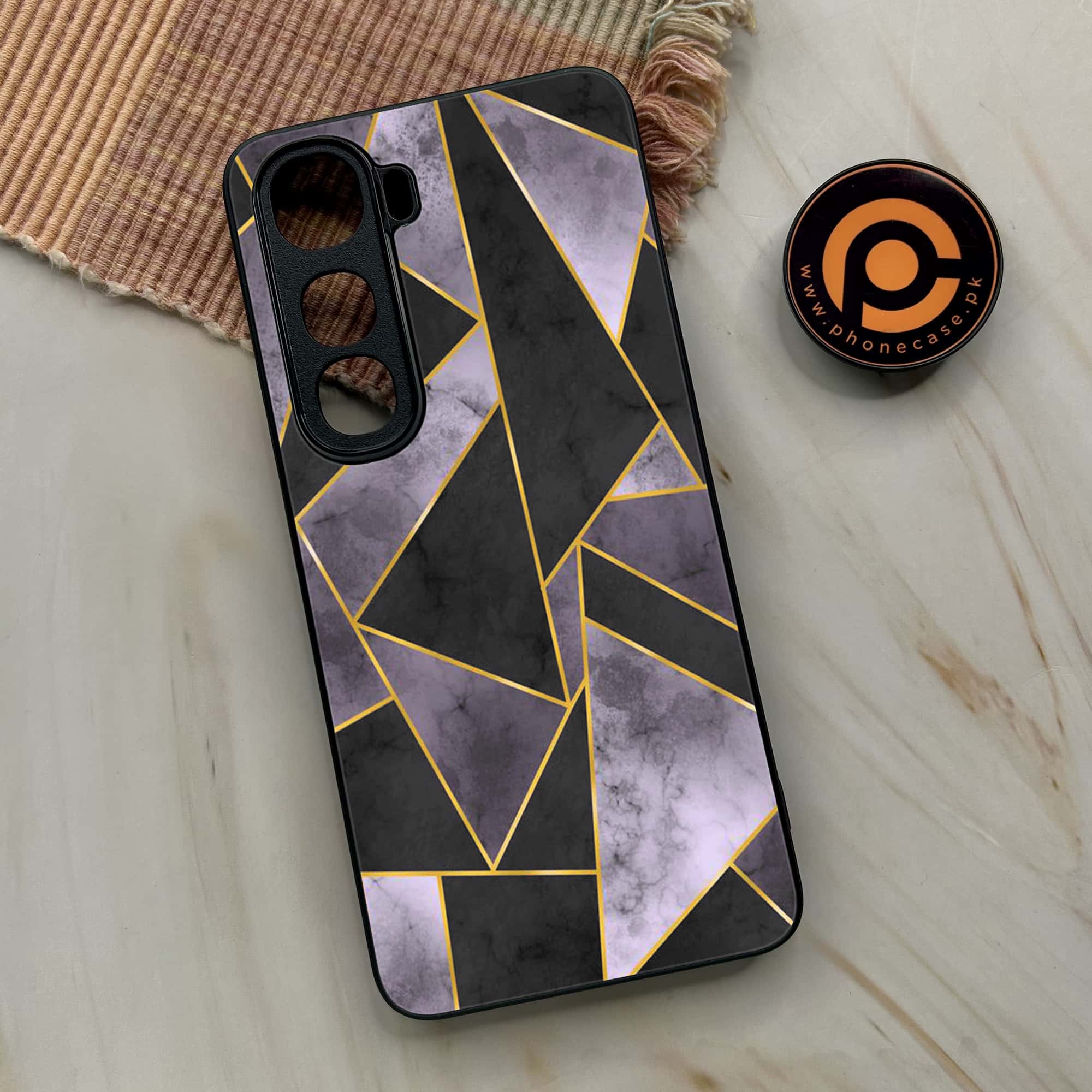Geometric Marble Premium Metal Phone Case All Models