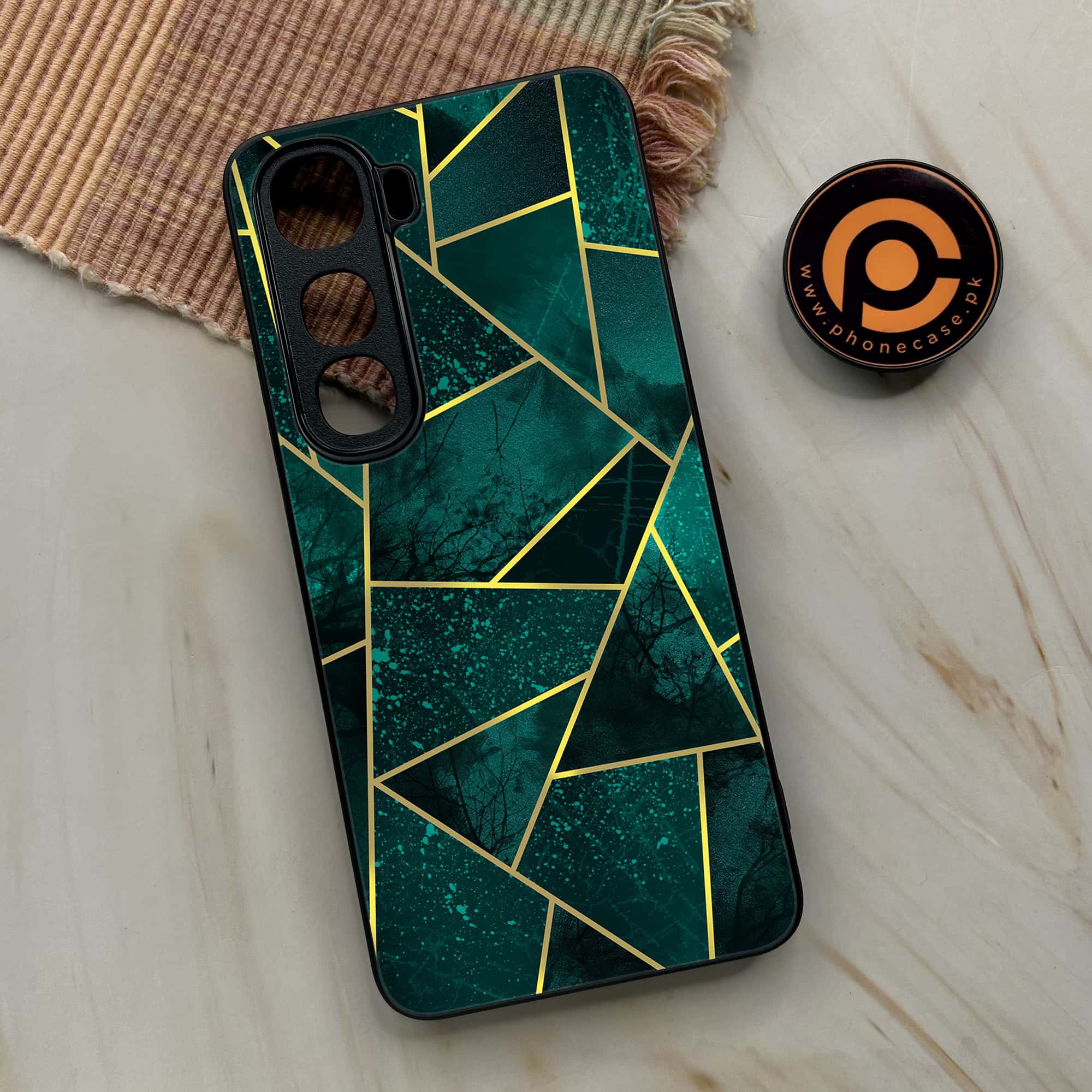 Geometric Marble Premium Metal Phone Case All Models