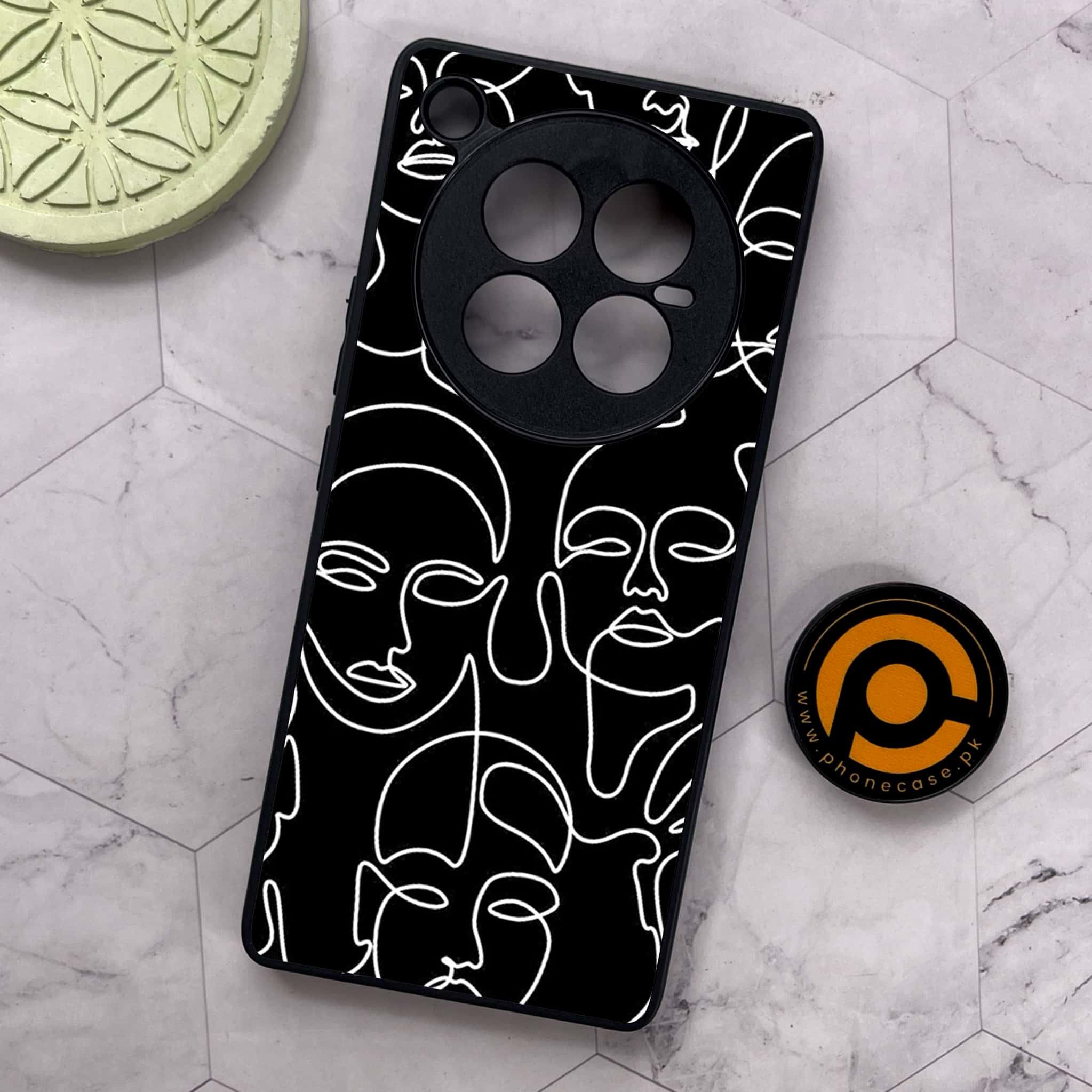 Infinix Zero 40 5G - Girls Line Art Series - Premium Metal Printed soft Bumper shock Proof Case