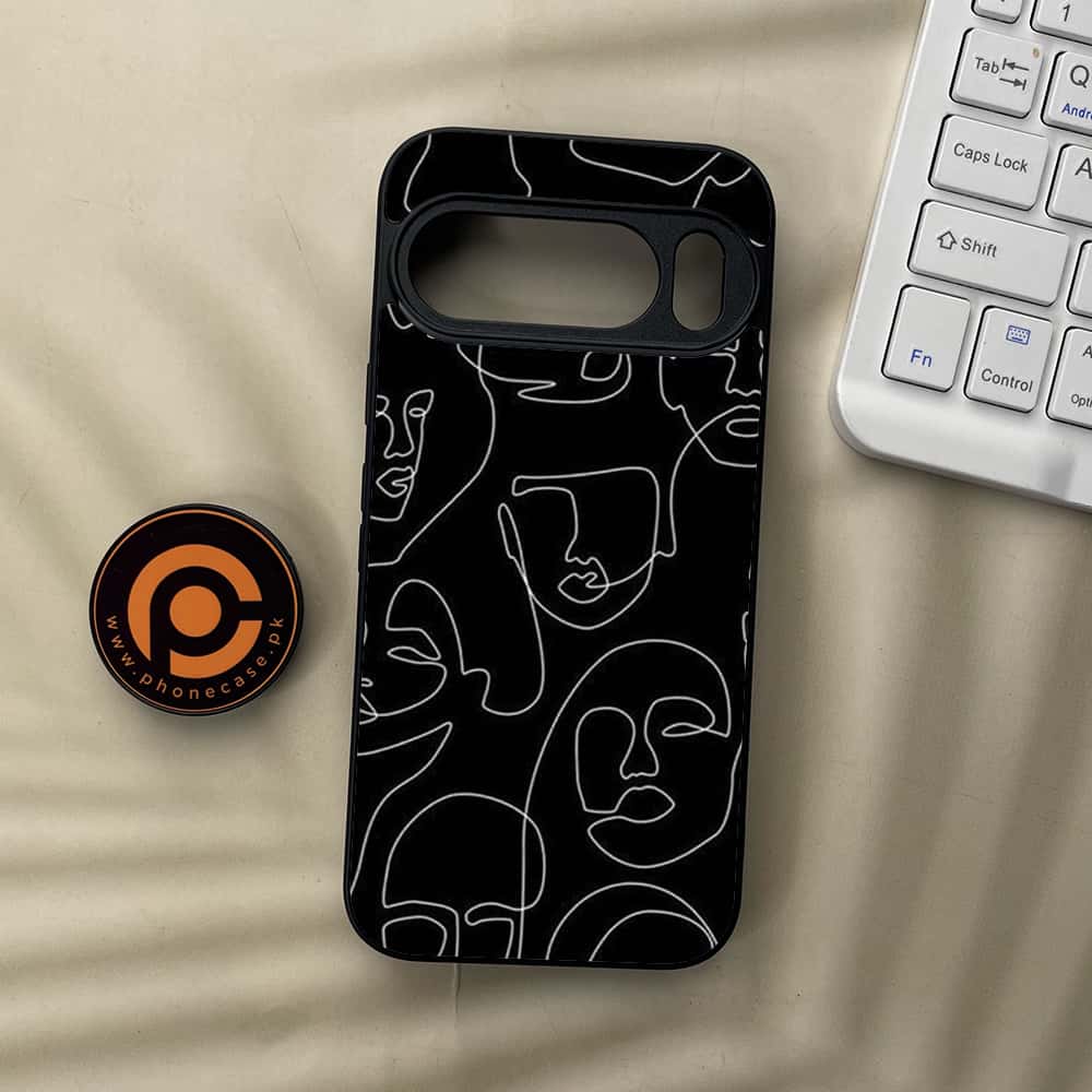 Google Pixel 10  - Girls Line Art Series - Premium Metal Printed soft Bumper Shockof Case