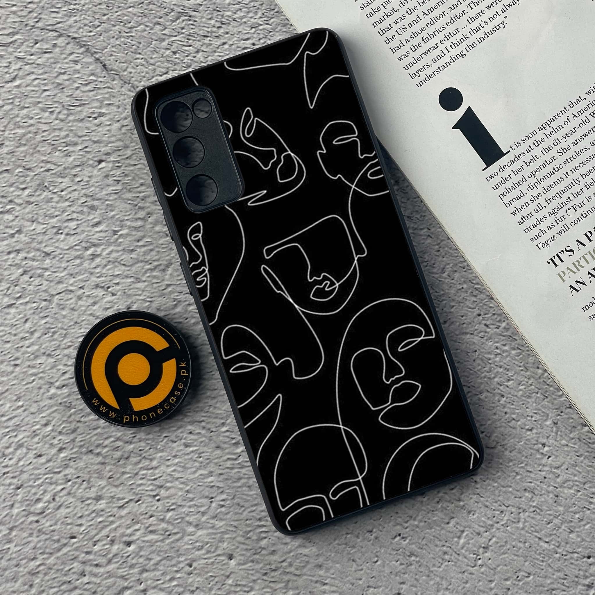 Samsung Galaxy S20 FE Girl Line Art Series Premium Printed Glass soft Bumper shock Proof Case