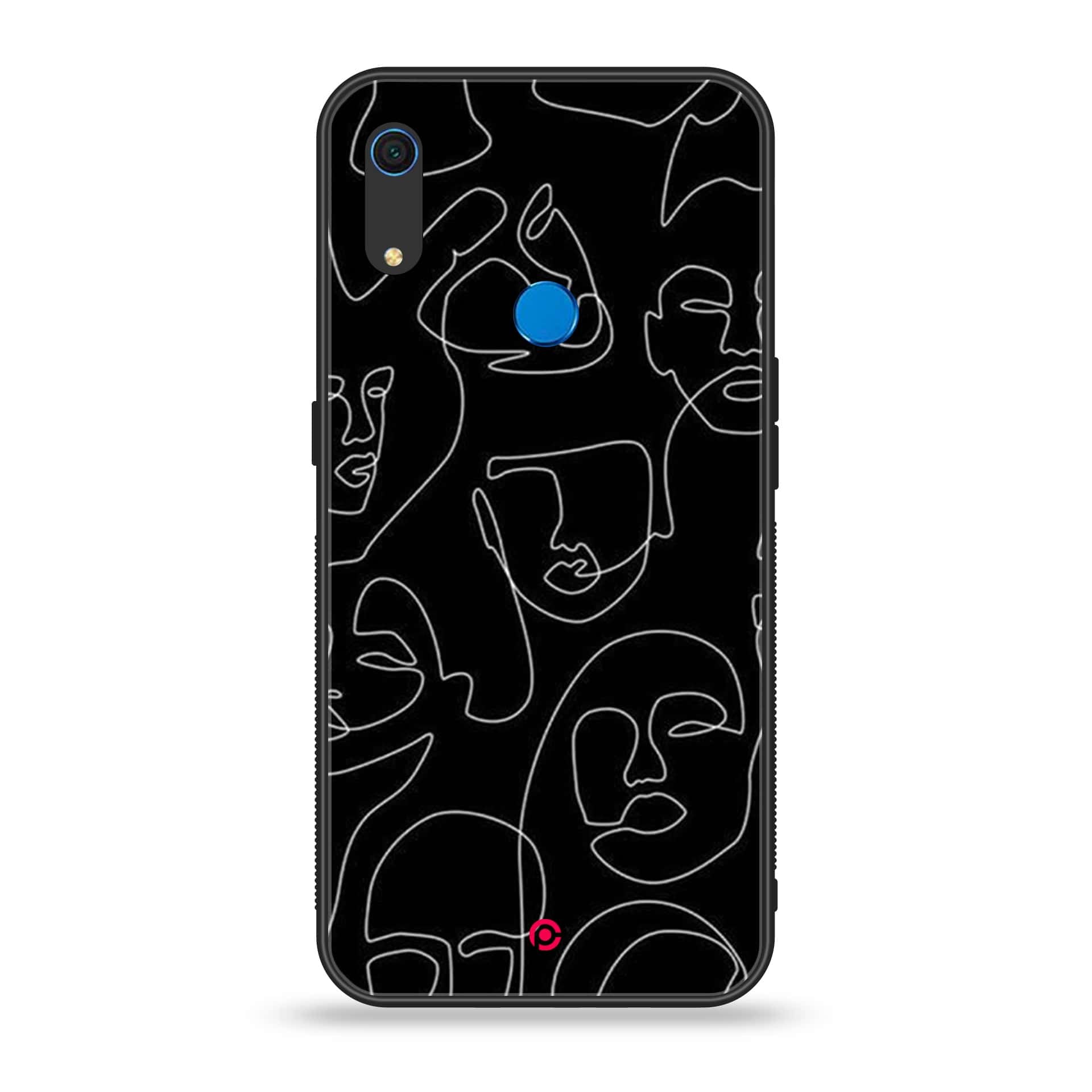 Huawei Y6s - Girls Line Art Series - Premium Printed Metal soft Bumper shock Proof Case