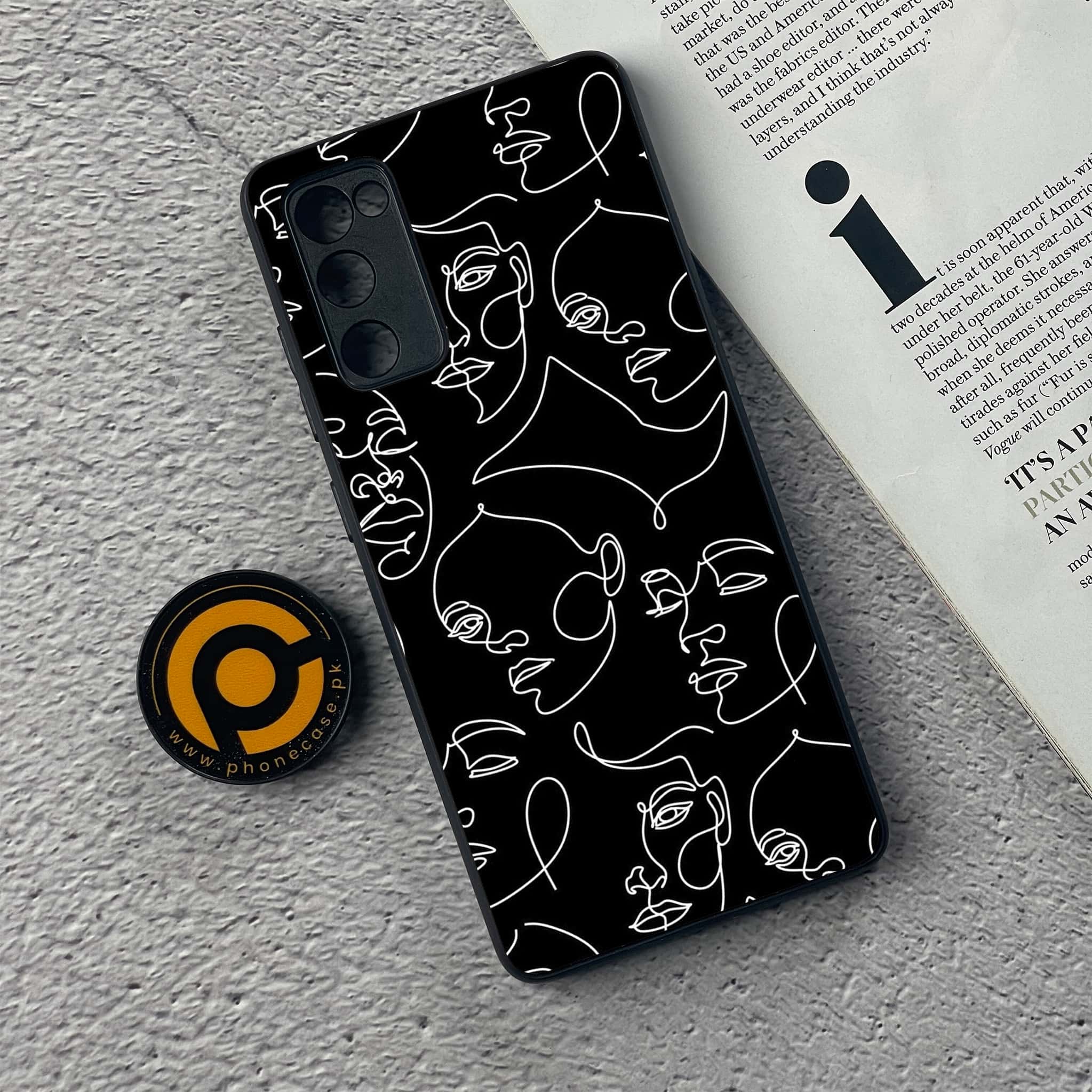 Samsung Galaxy S20 FE Girl Line Art Series Premium Printed Glass soft Bumper shock Proof Case