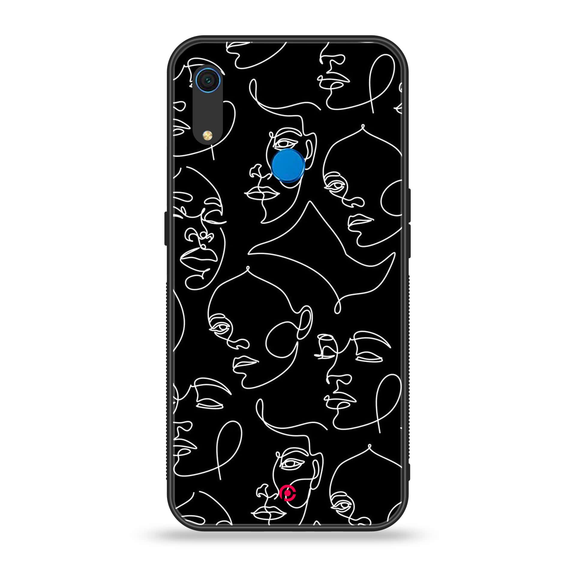 Huawei Y6s - Girls Line Art Series - Premium Printed Metal soft Bumper shock Proof Case