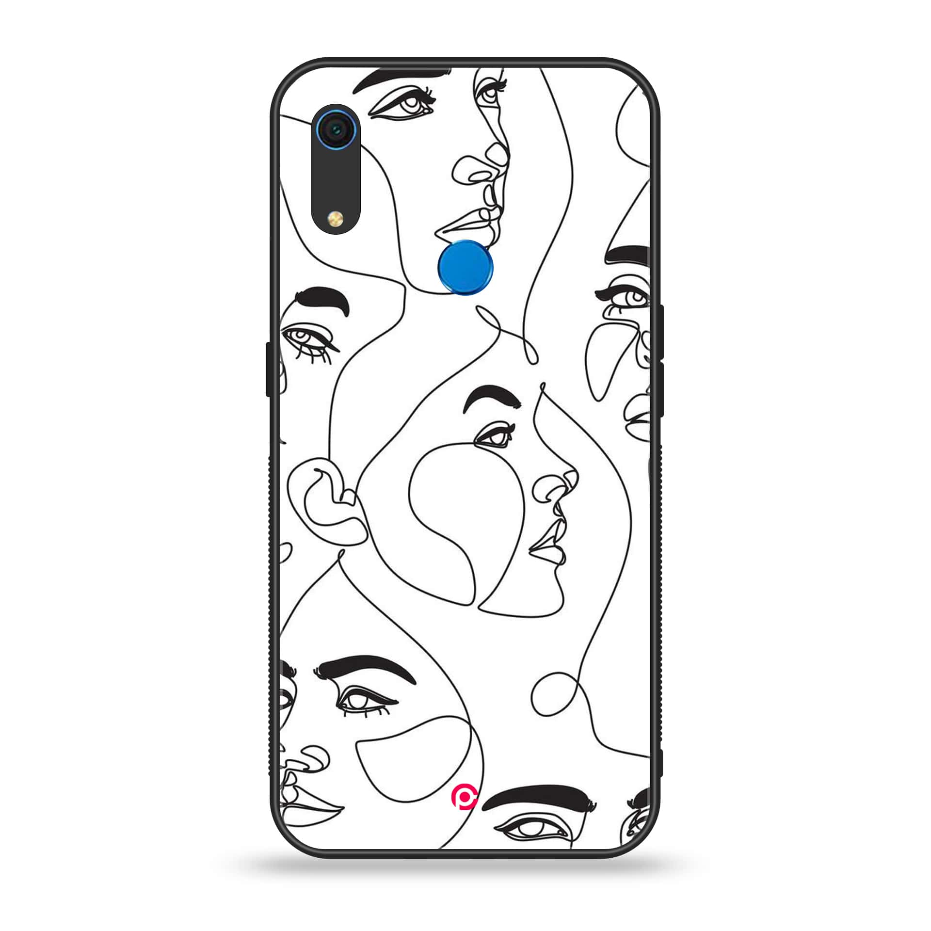 Huawei Y6s - Girls Line Art Series - Premium Printed Metal soft Bumper shock Proof Case